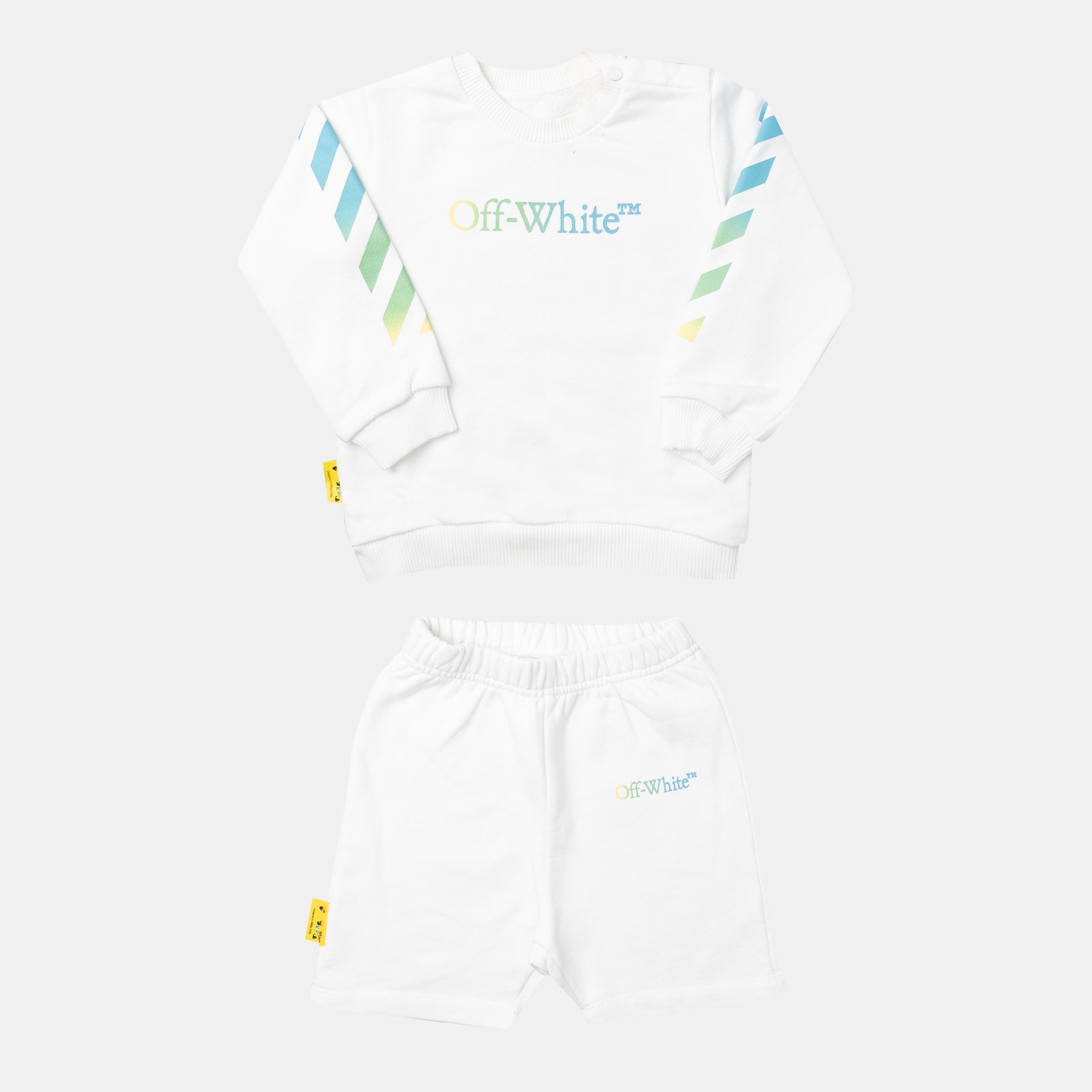 White - Off White - Rainbow Arrow Sweat Set - 1