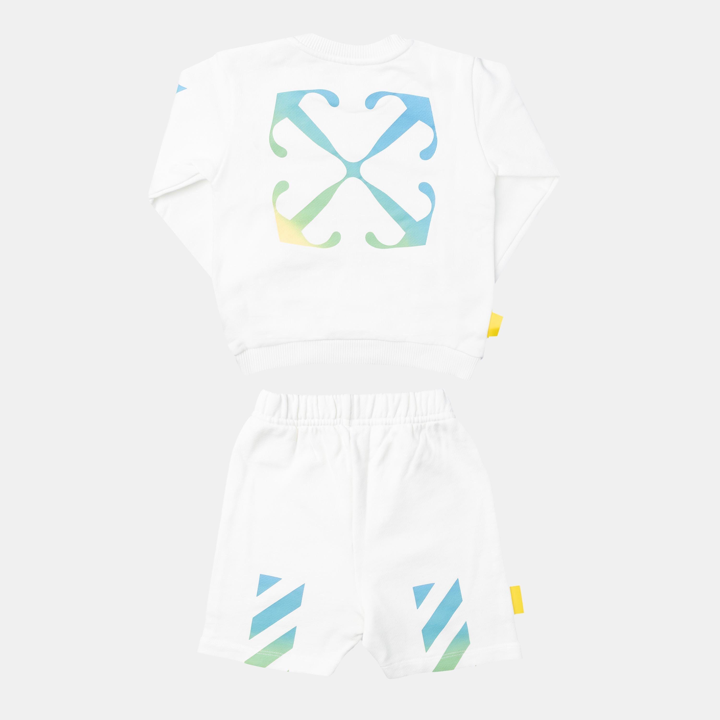 White - Off White - Rainbow Arrow Sweat Set - 2