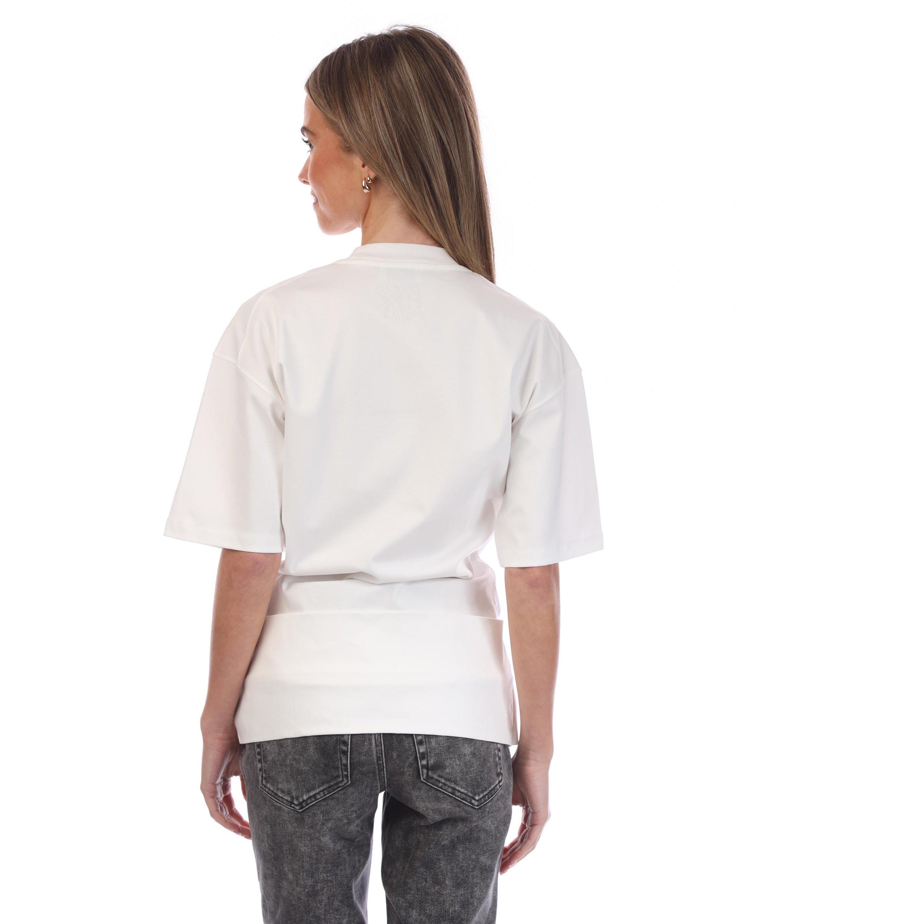 White - Off White - Small Arrow Twist T-Shirt - 4