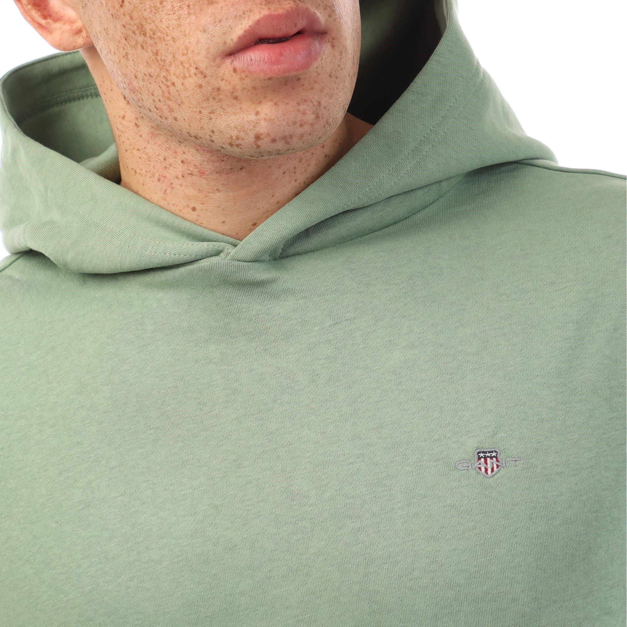Green - Gant - Shield Logo Hoodie - 2