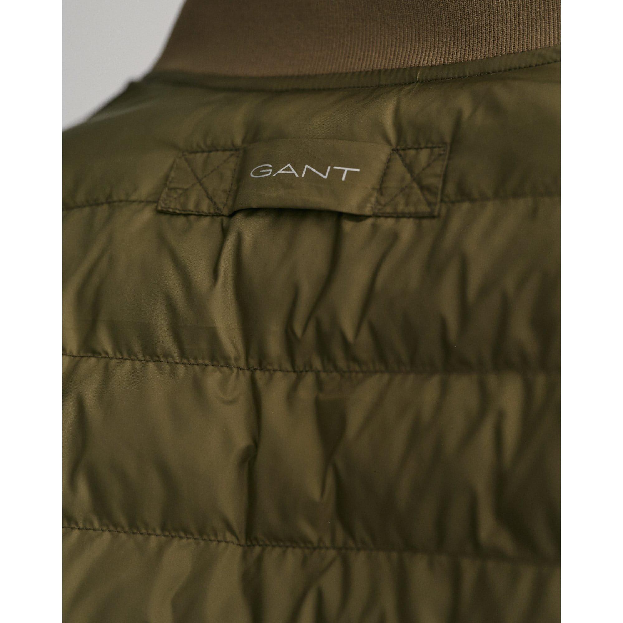 Green - Gant - Light Padded Bomber Jacket - 3