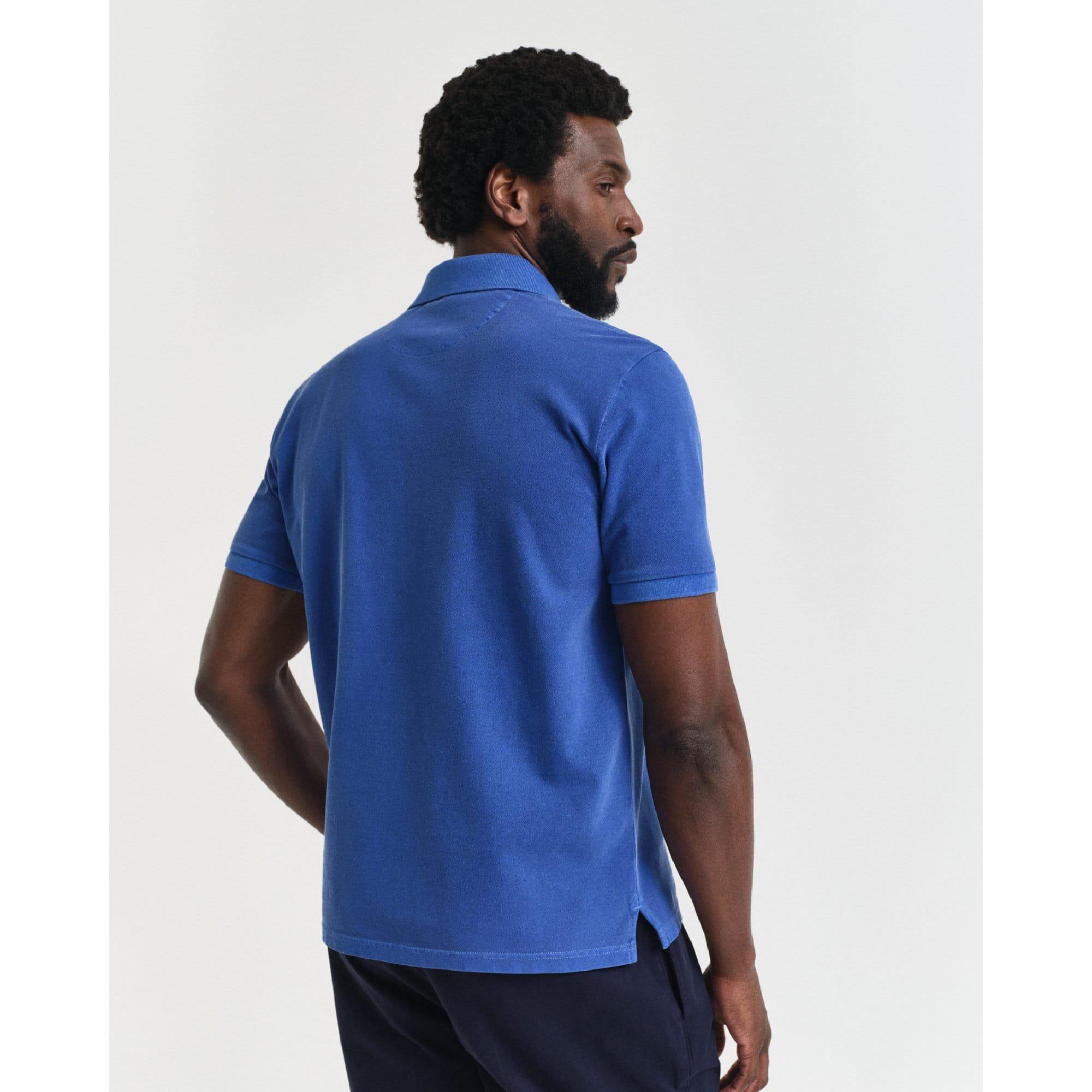 Blue - Gant - Sunfaded Piqu¿ Polo Shirt - 2