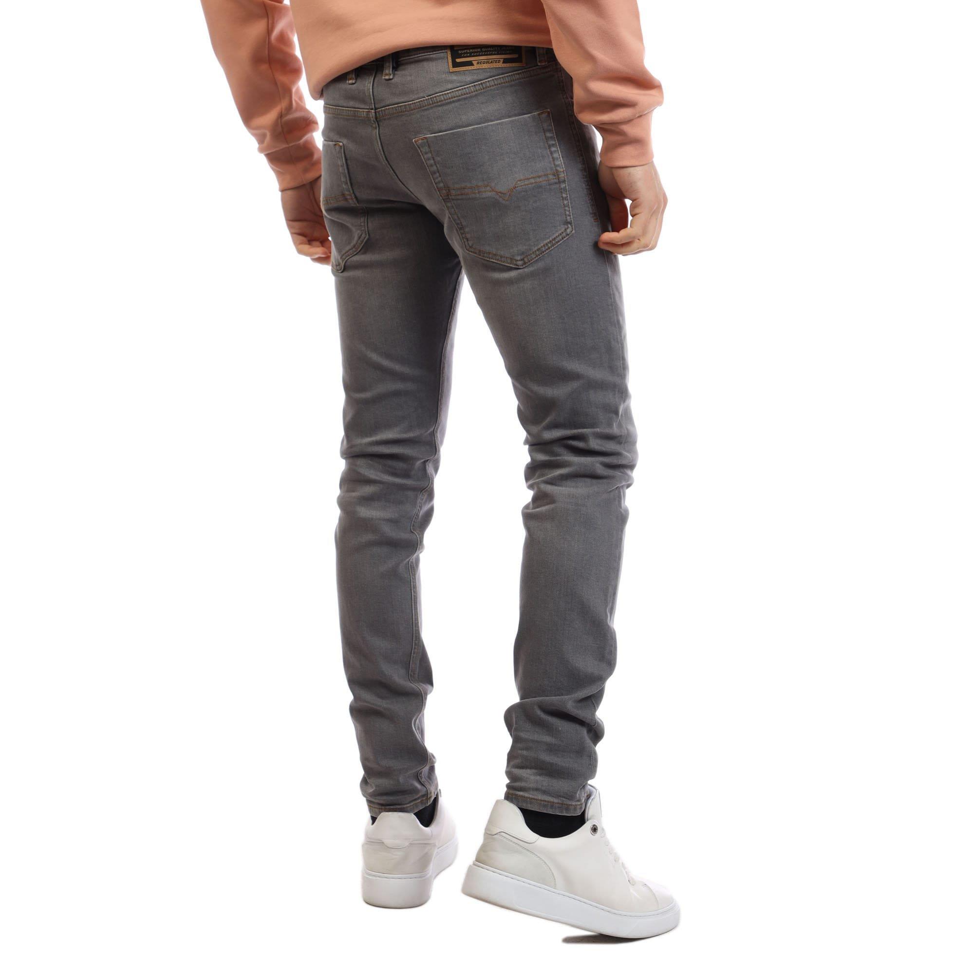 Black Grey - Diesel - Tepphar-X Slim-Fit Jeans - 3