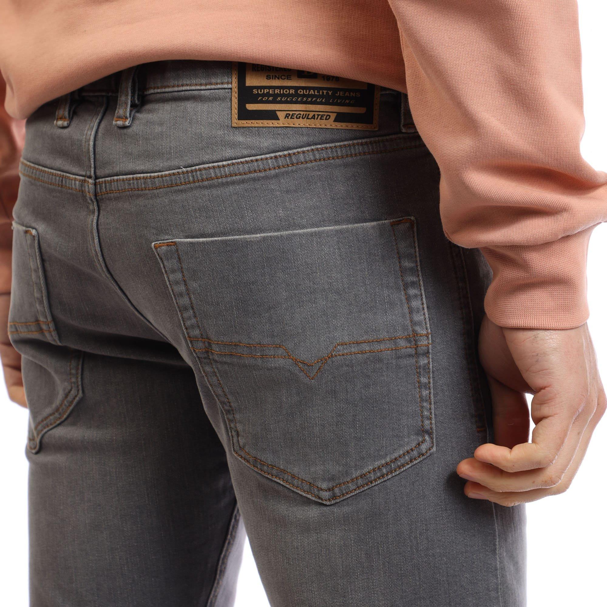 Black Grey - Diesel - Tepphar-X Slim-Fit Jeans - 4