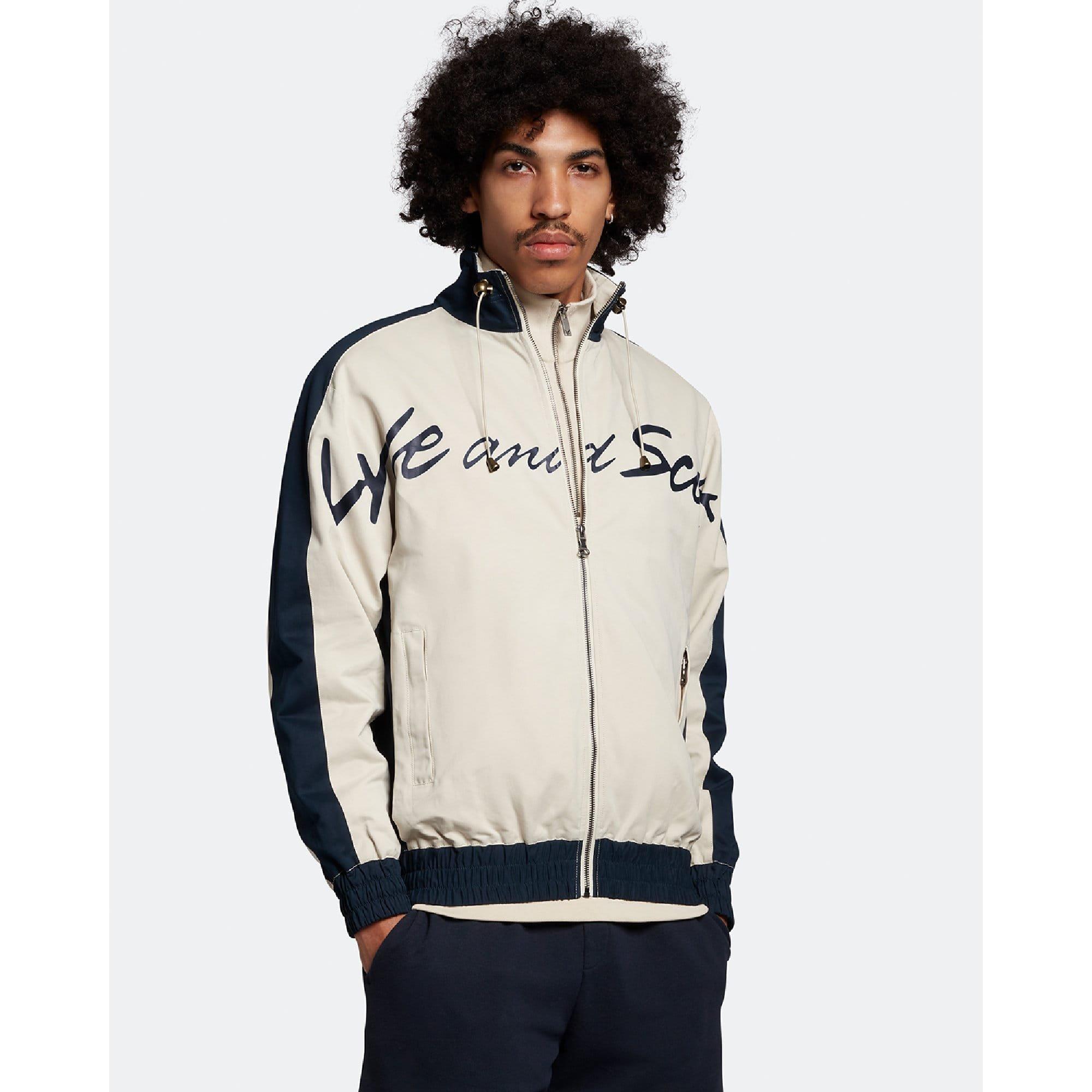 White - Lyle and Scott - Panelled Sport Jacket - 1