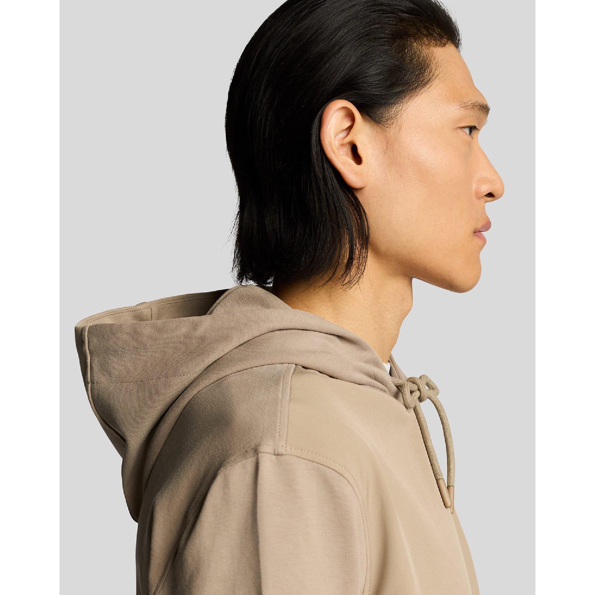 Brown - Lyle and Scott - Softshell Hybrid Pullover Hoodie - 4