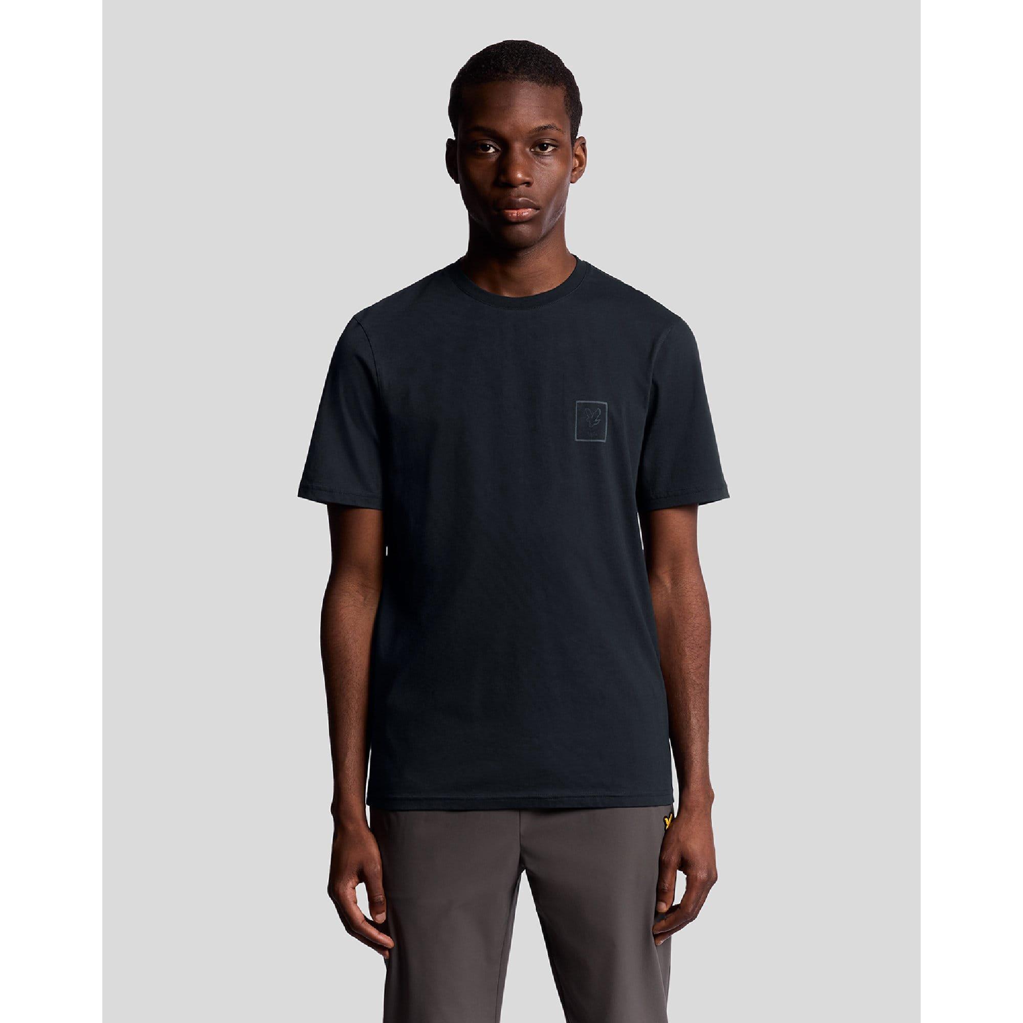 Blue - Lyle and Scott - Rubberised Logo Graphic T-Shirt - 1
