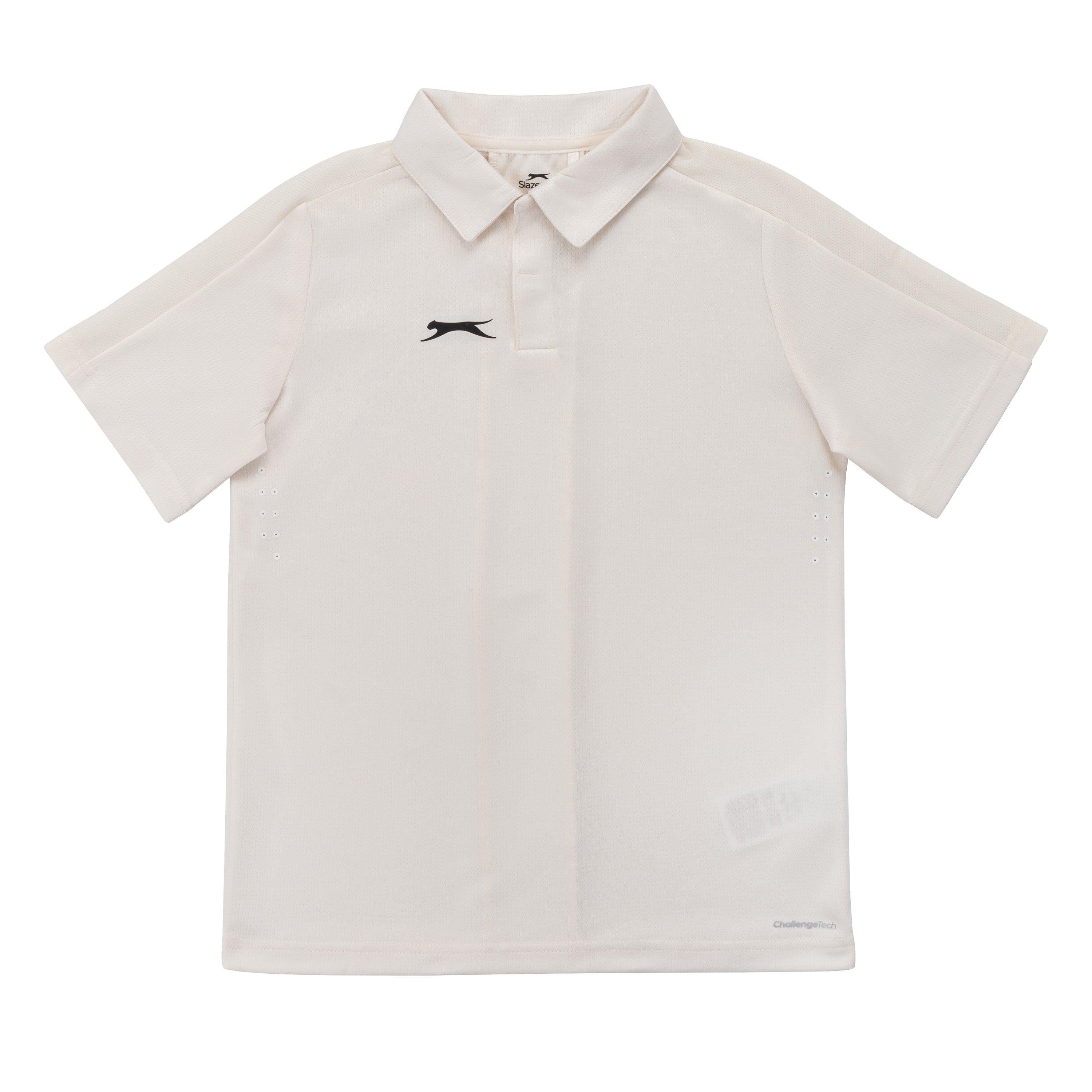 Cream - Slazenger - Aero Short Sleeve Juniors - 1