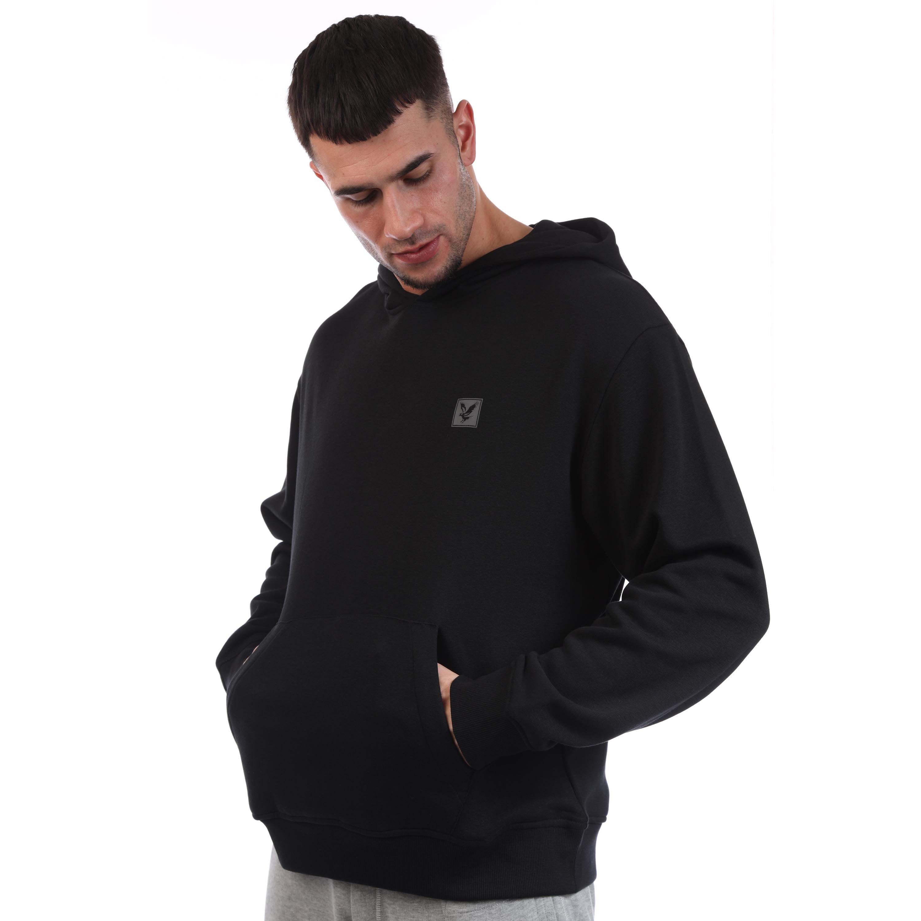 Black - Lyle and Scott - Loungewear Pullover Hoodie - 3