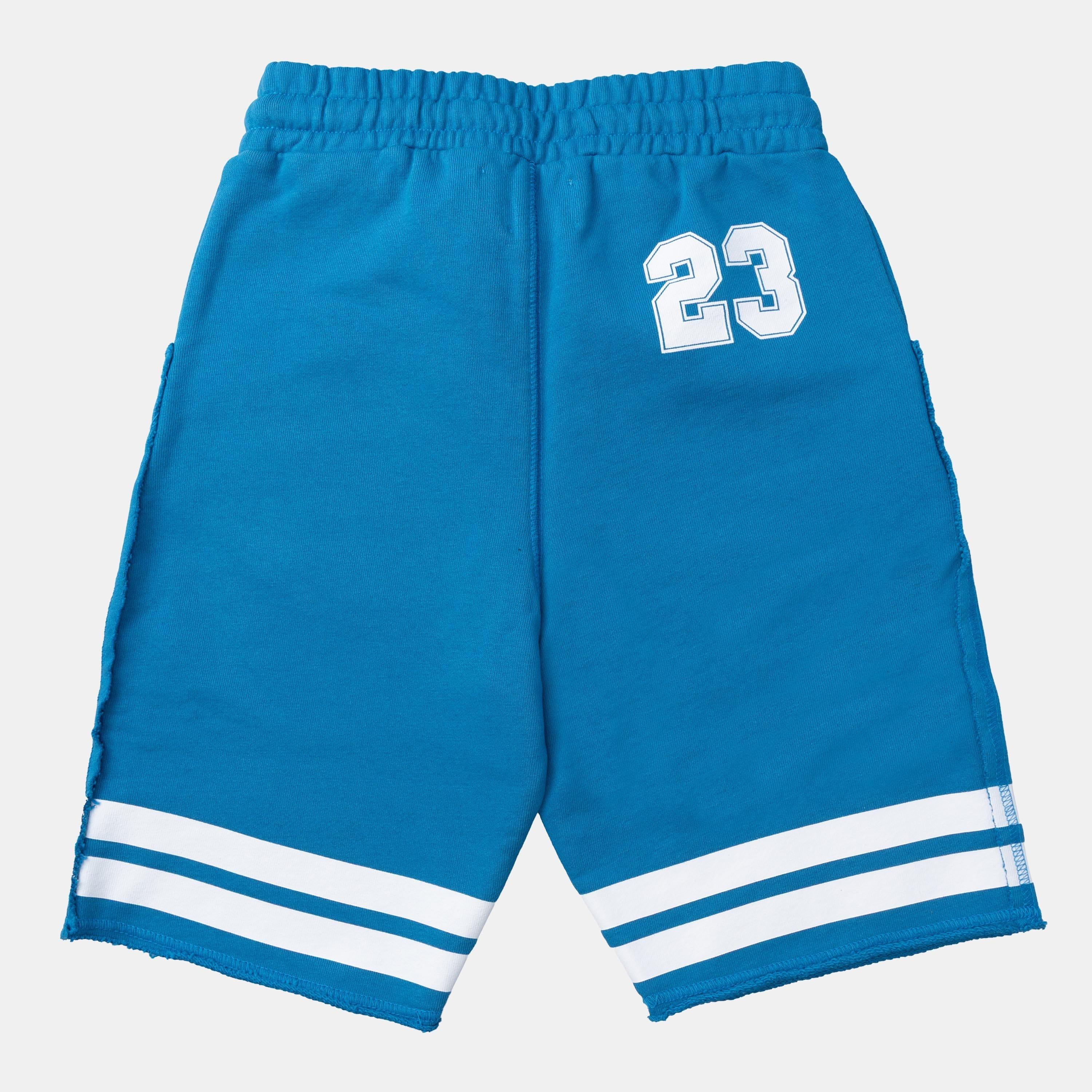 Blue-White - Off White - Team 23 Sweat Shorts - 2