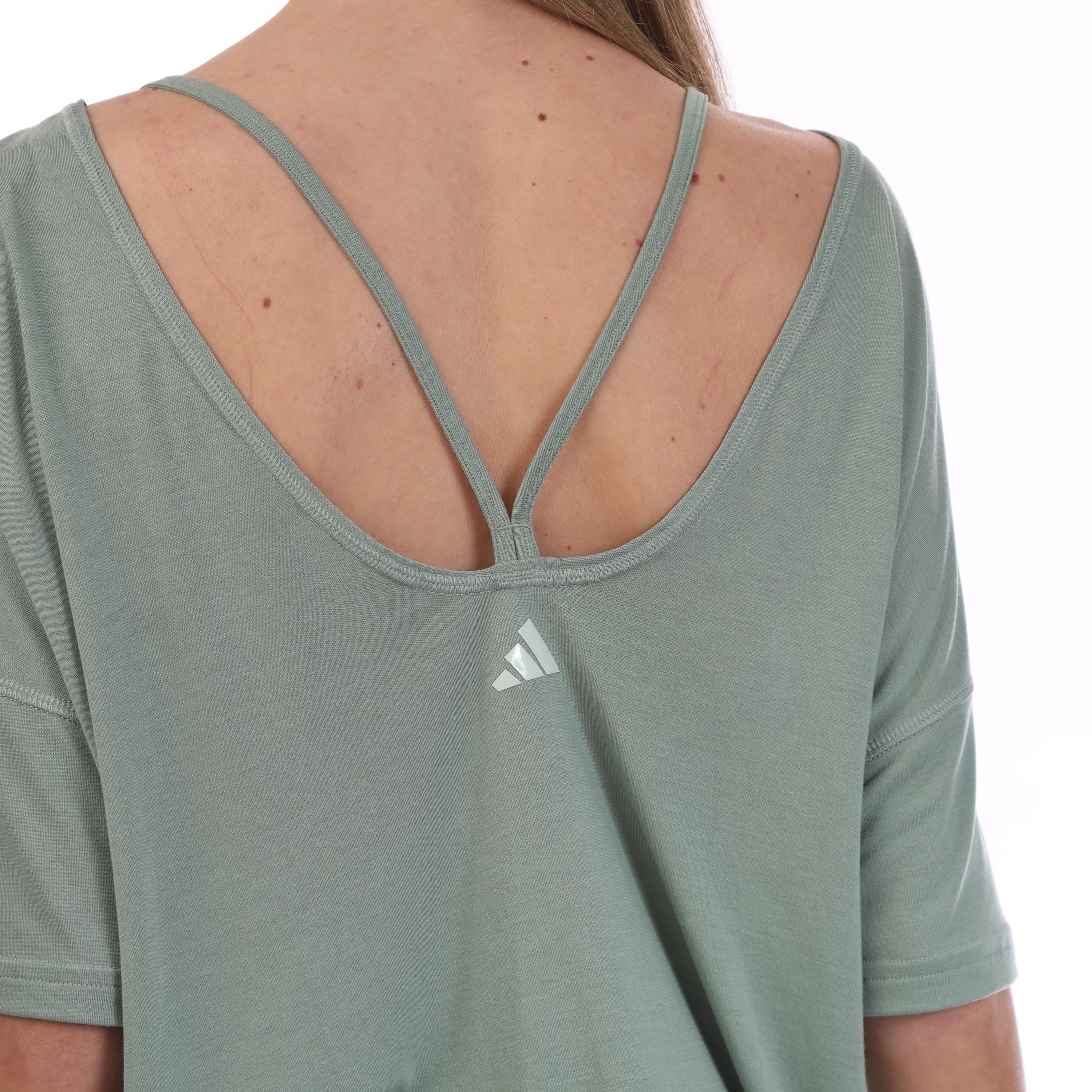 Grün - adidas - Yoga Studio Oversized T-Shirt - 4