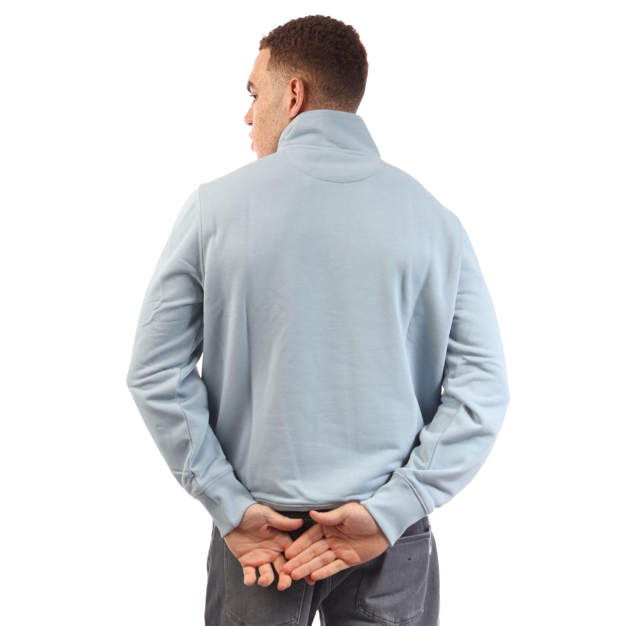 Blue - Gant - Shield Half-Zip Sweatshirt - 3