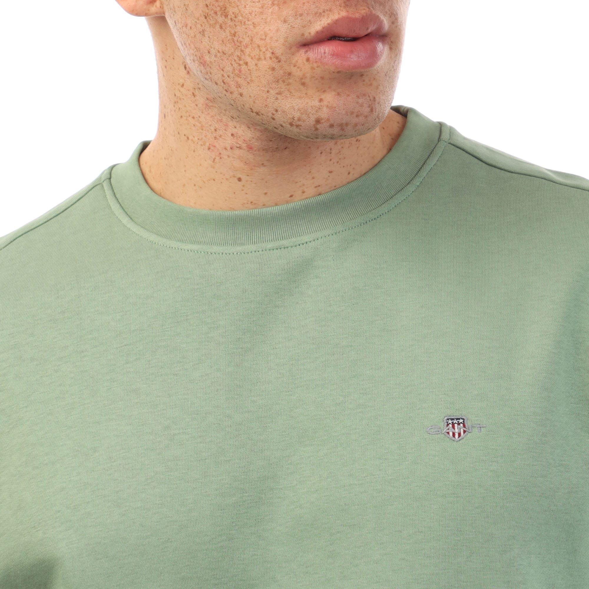 Green - Gant - Shield Logo Crewneck Sweatshirt - 3