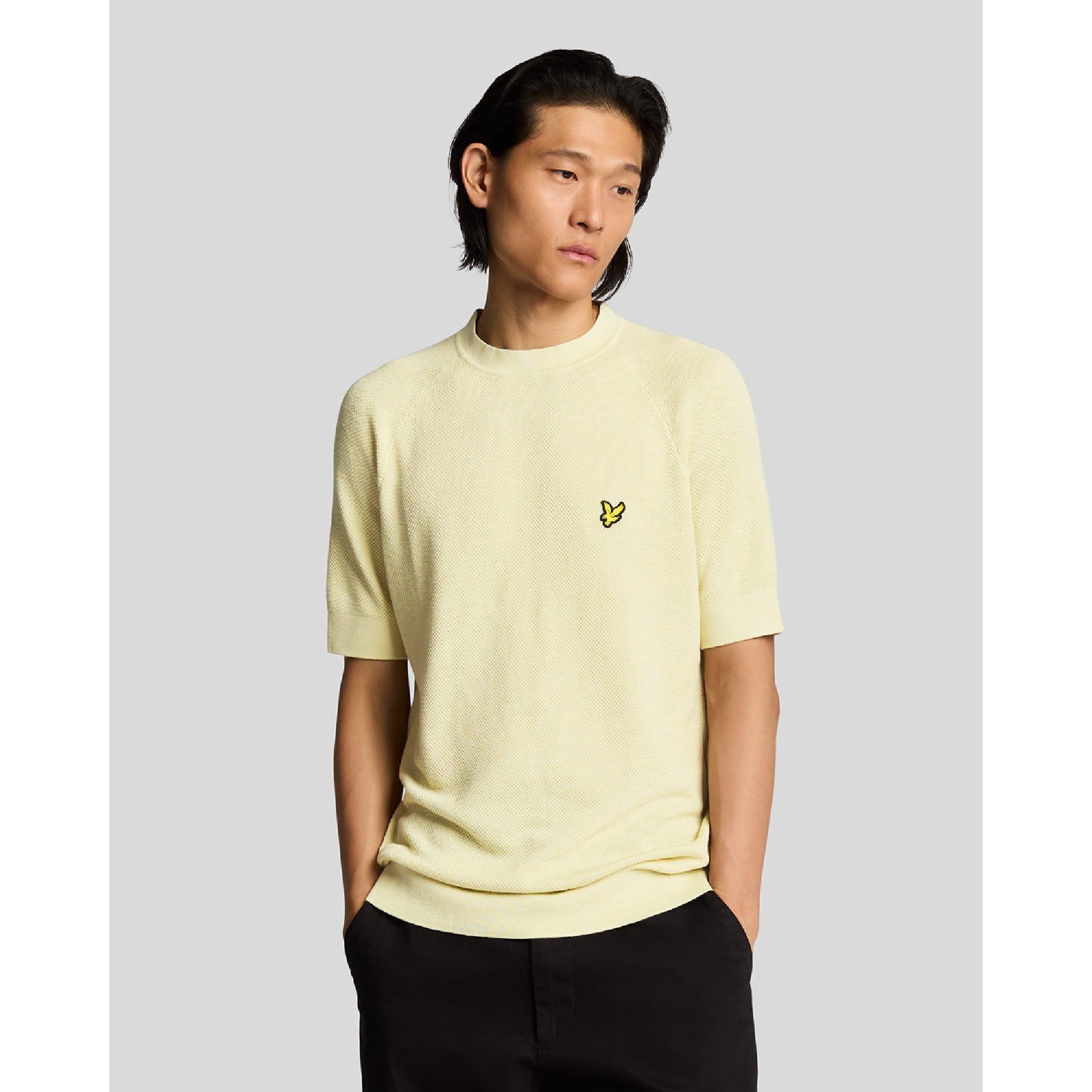 Beige - Lyle and Scott - Knitted T-Shirt - 1