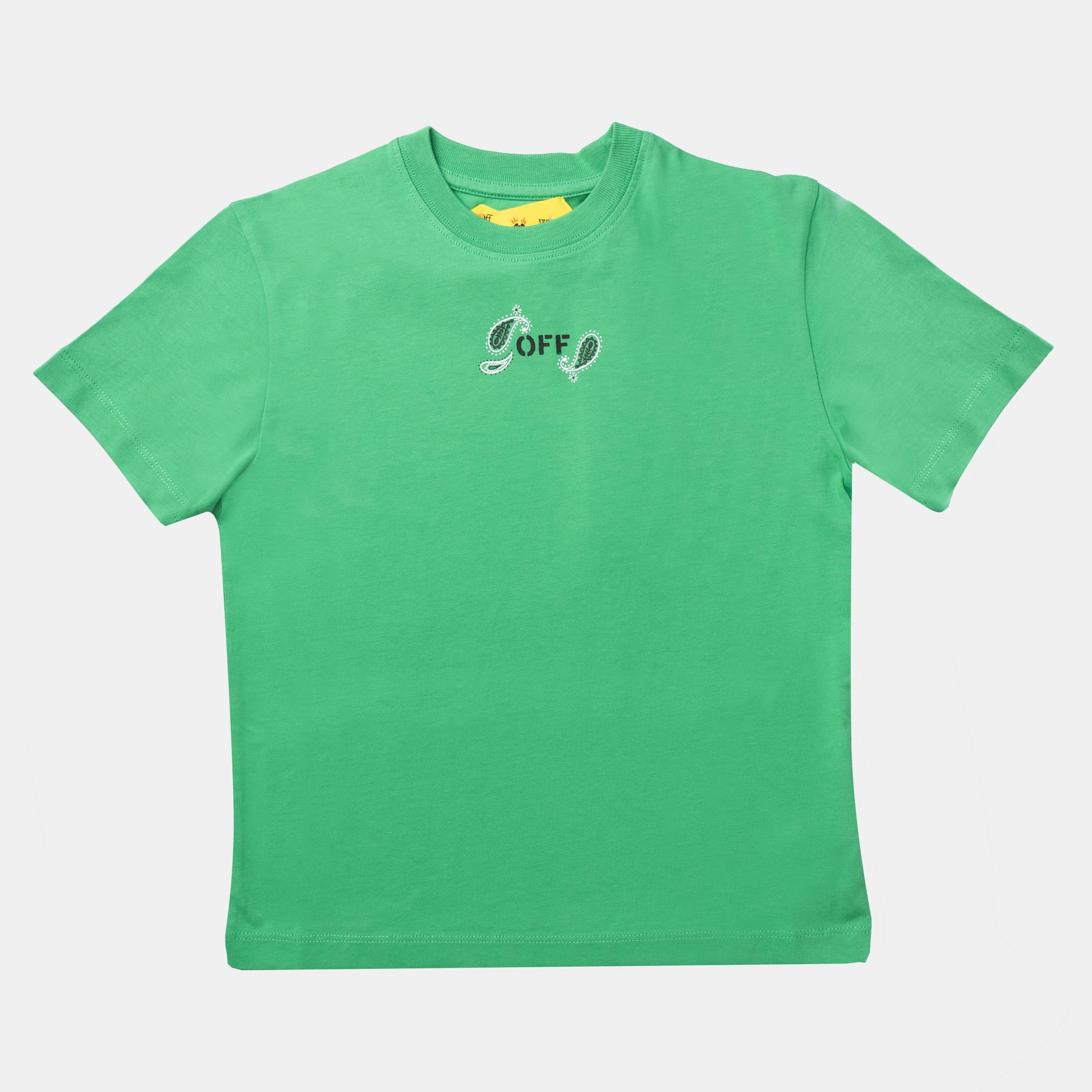 Green Black - Off White - Bandana T-Shirt - 1