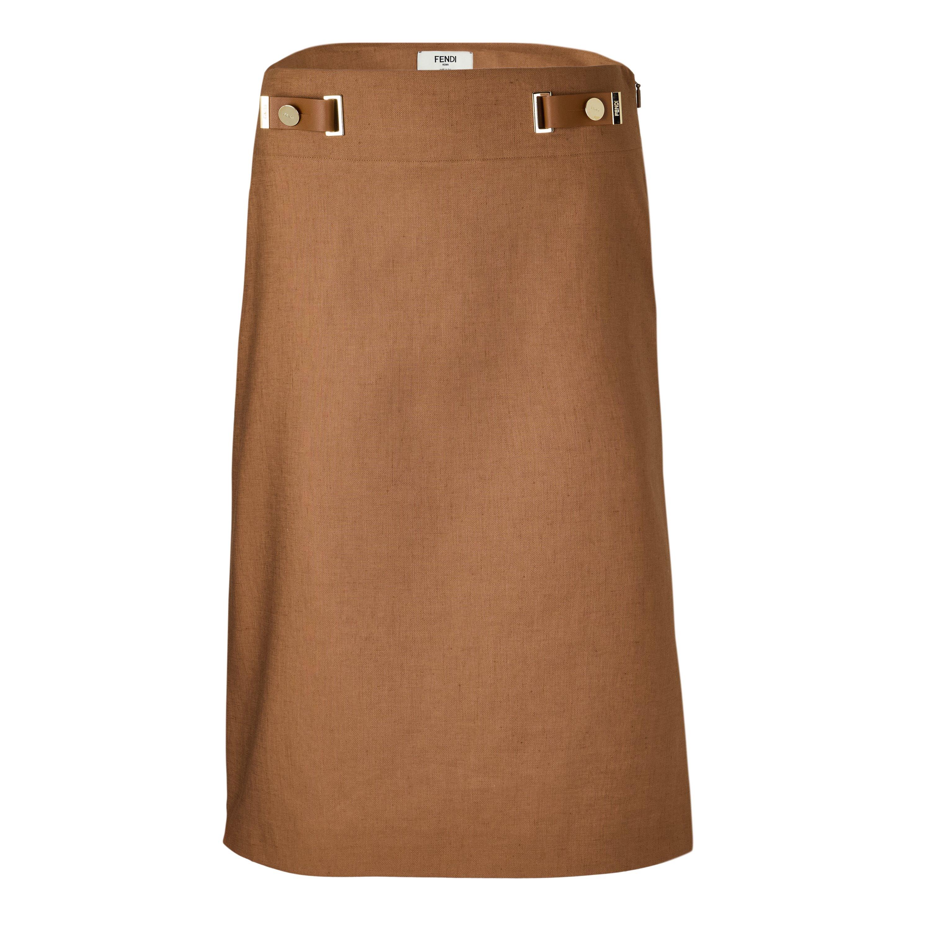 Women's Linen Midi Skirt