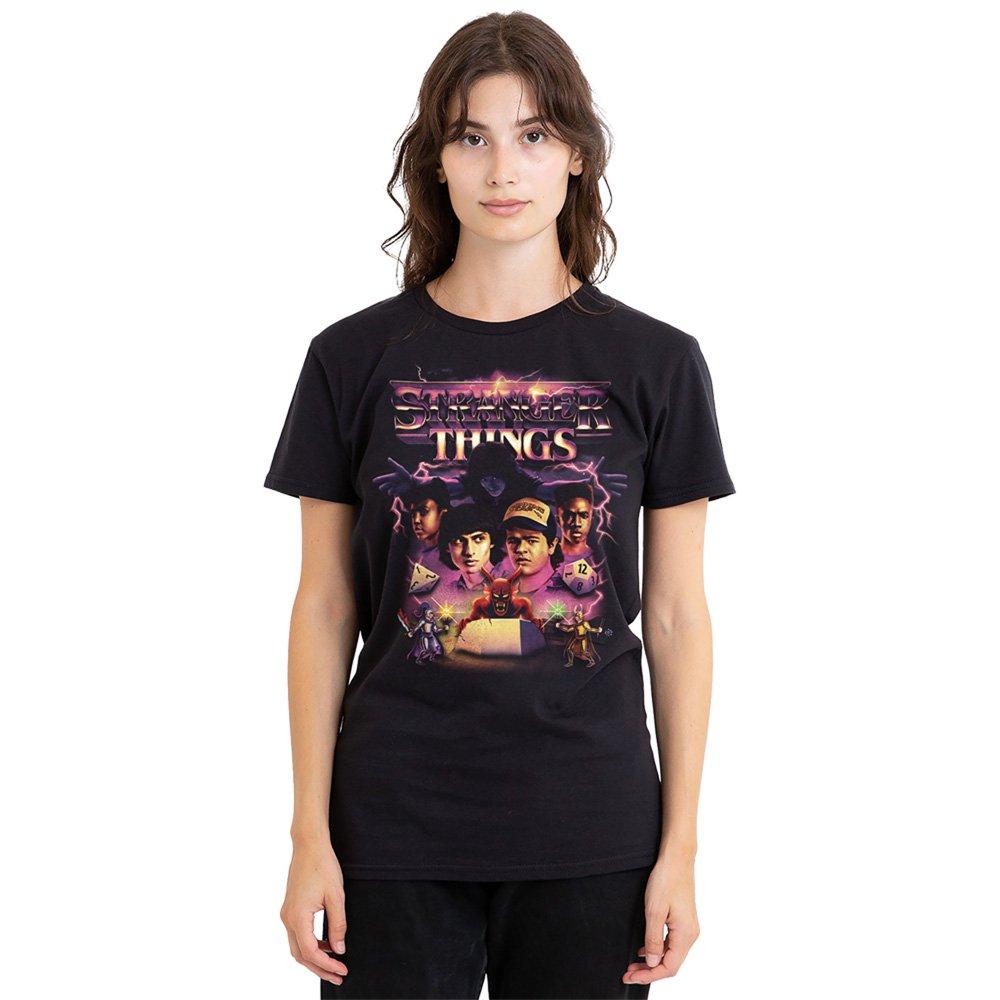 Black - Stranger Things - Stranger Things Group Thunder Metal Band T Shirt - 1