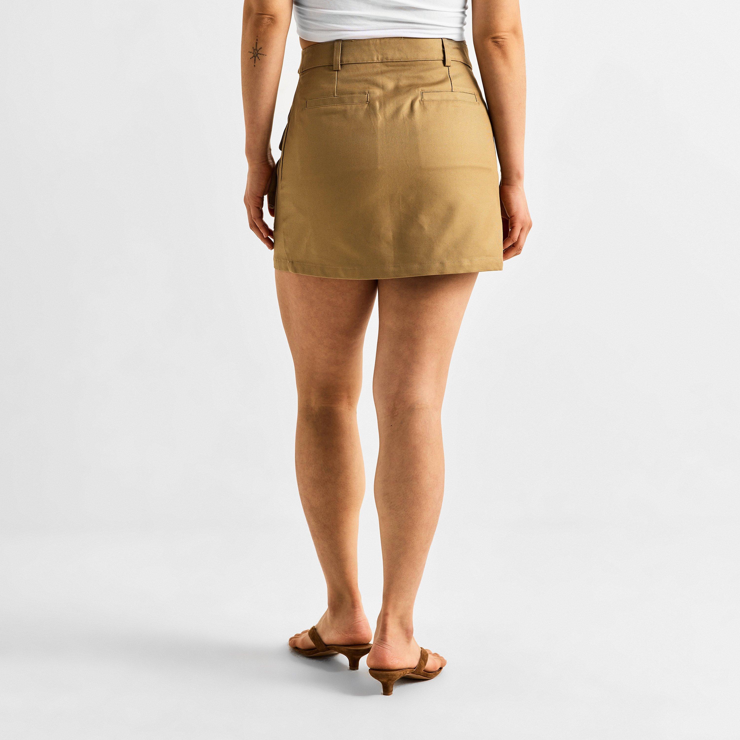 Brown - Casablanca - Women's Pocket Mini Skirt - 4