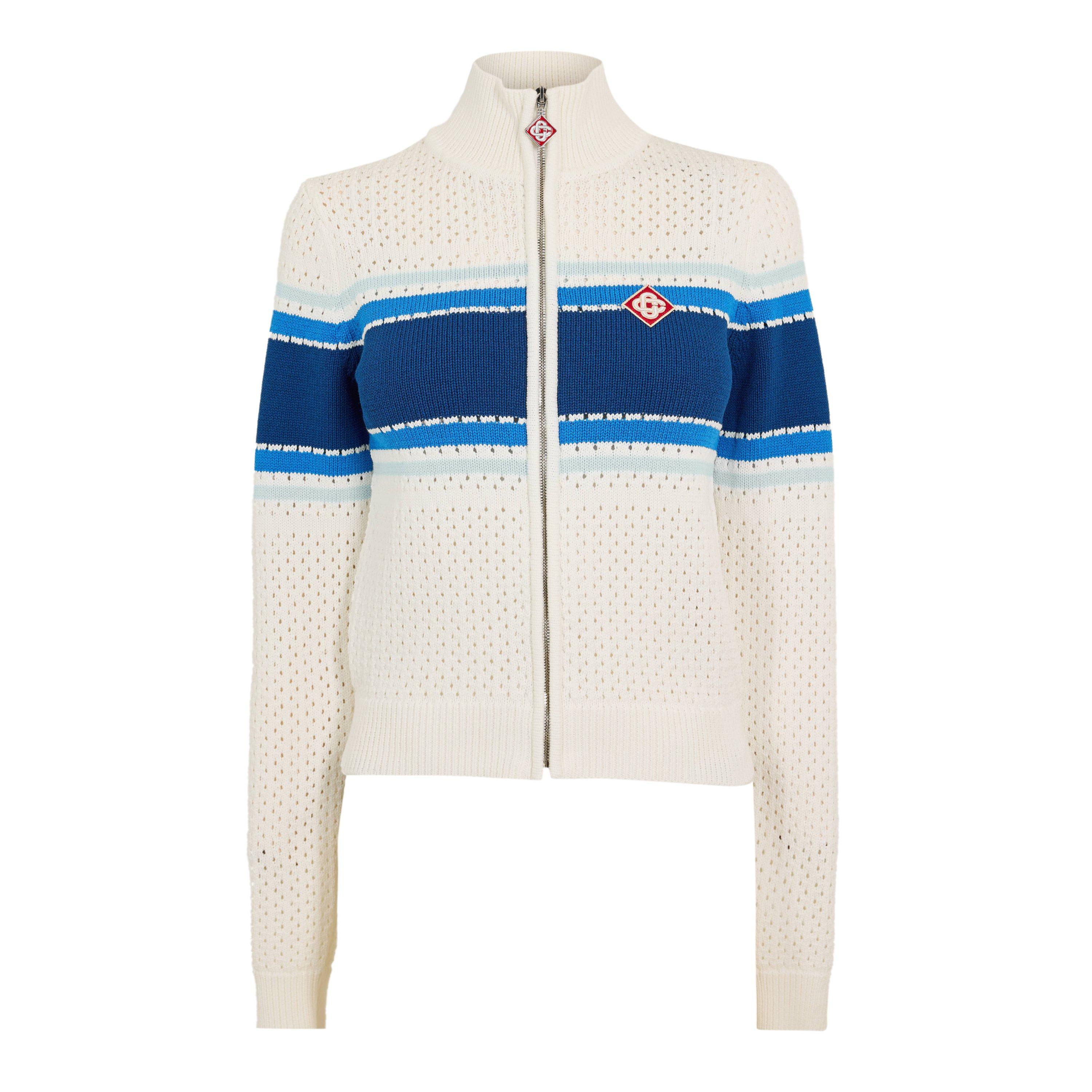 White - Casablanca - Women's Bomber Cardigan - 1