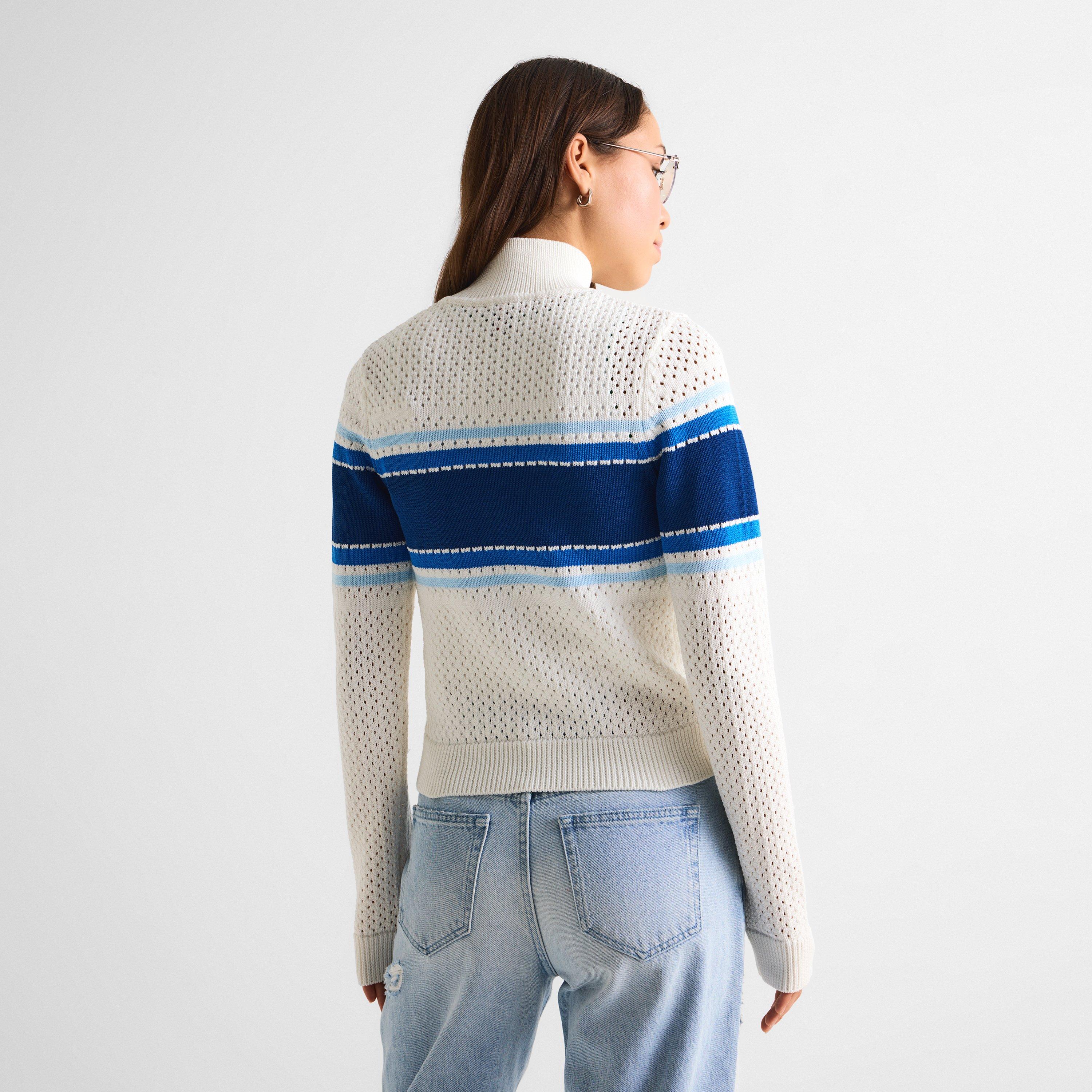 White - Casablanca - Women's Bomber Cardigan - 4