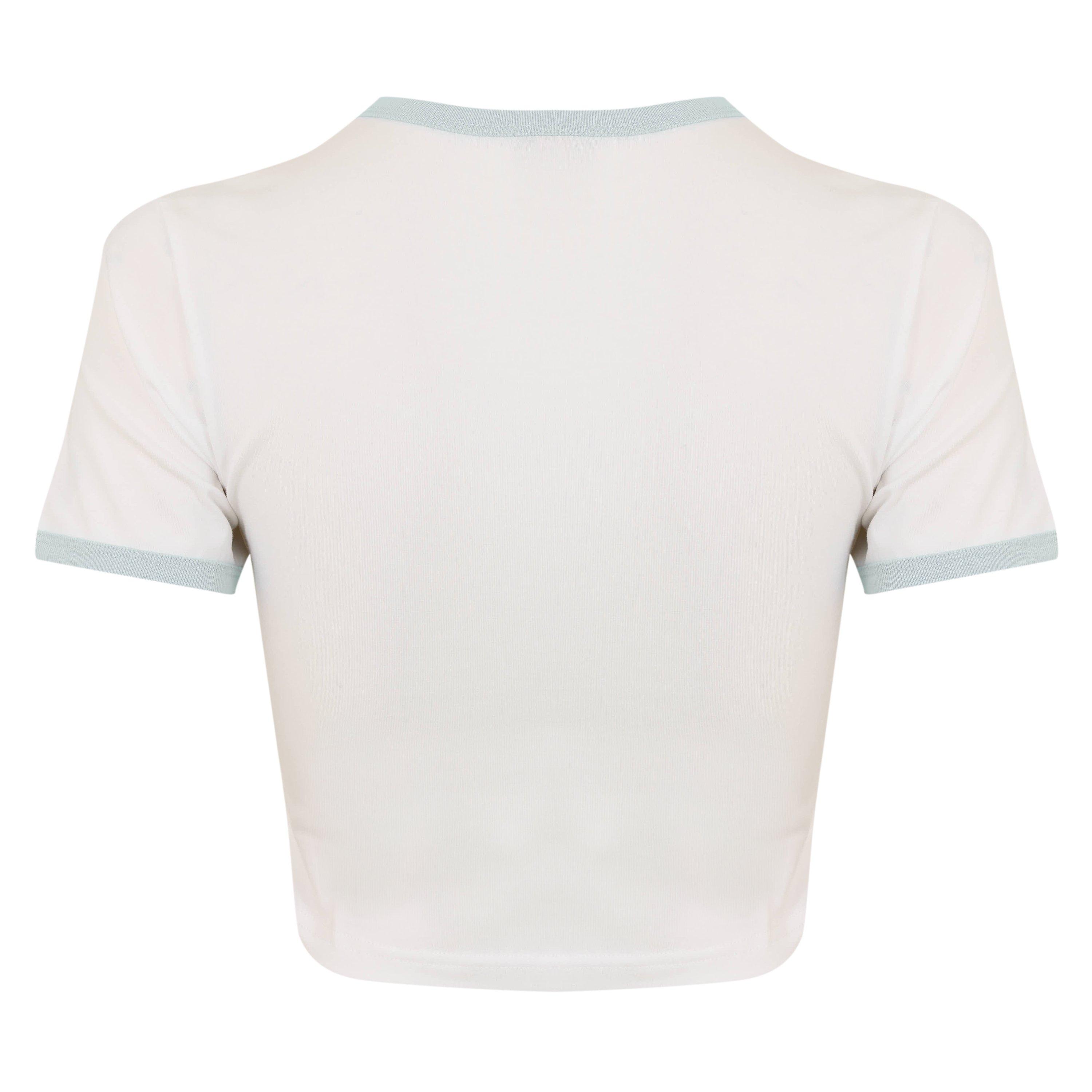 White - Casablanca - Women's Ringer Baby Tee - 2