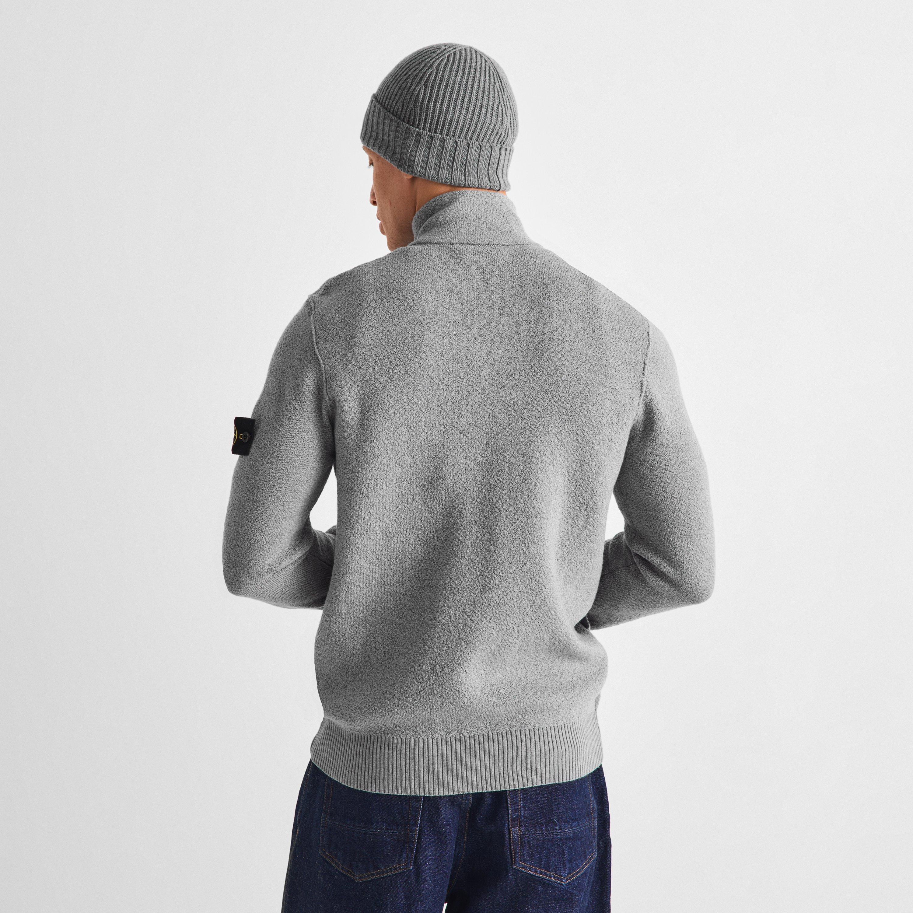 Ash Grey V0049 - Stone Island - Stone FZ Cardi Sn64 - 4