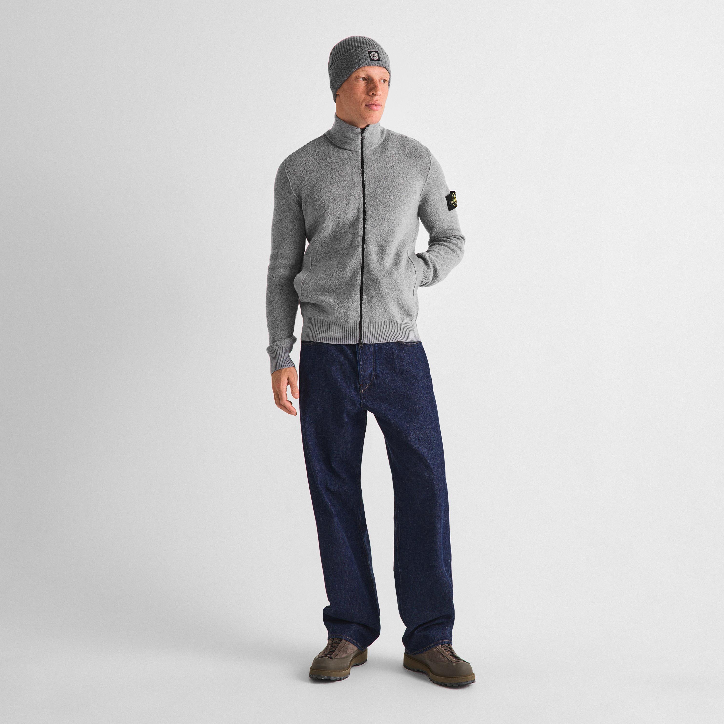 Ash Grey V0049 - Stone Island - Stone FZ Cardi Sn64 - 5