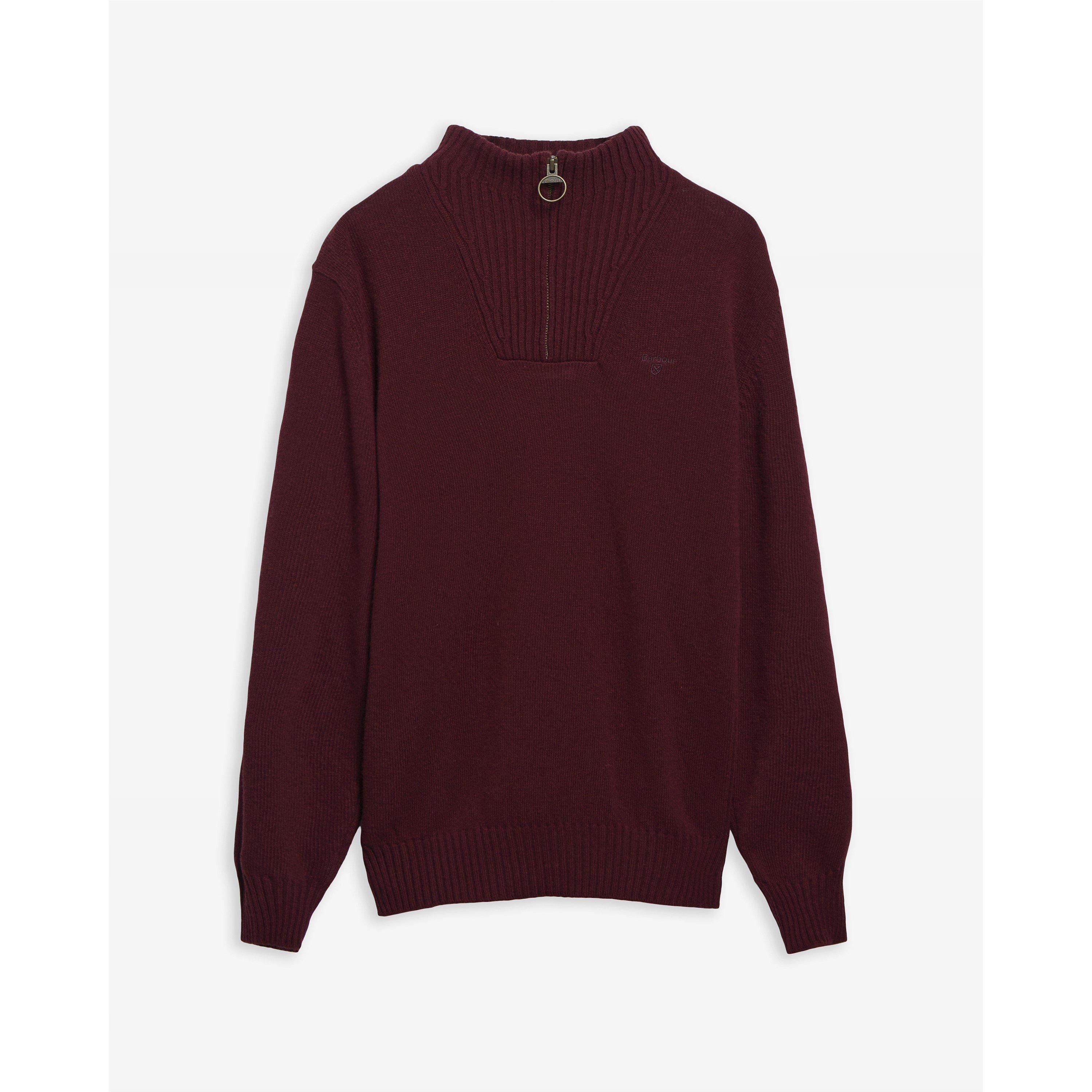Essential L/Wool Half Zip Jumper