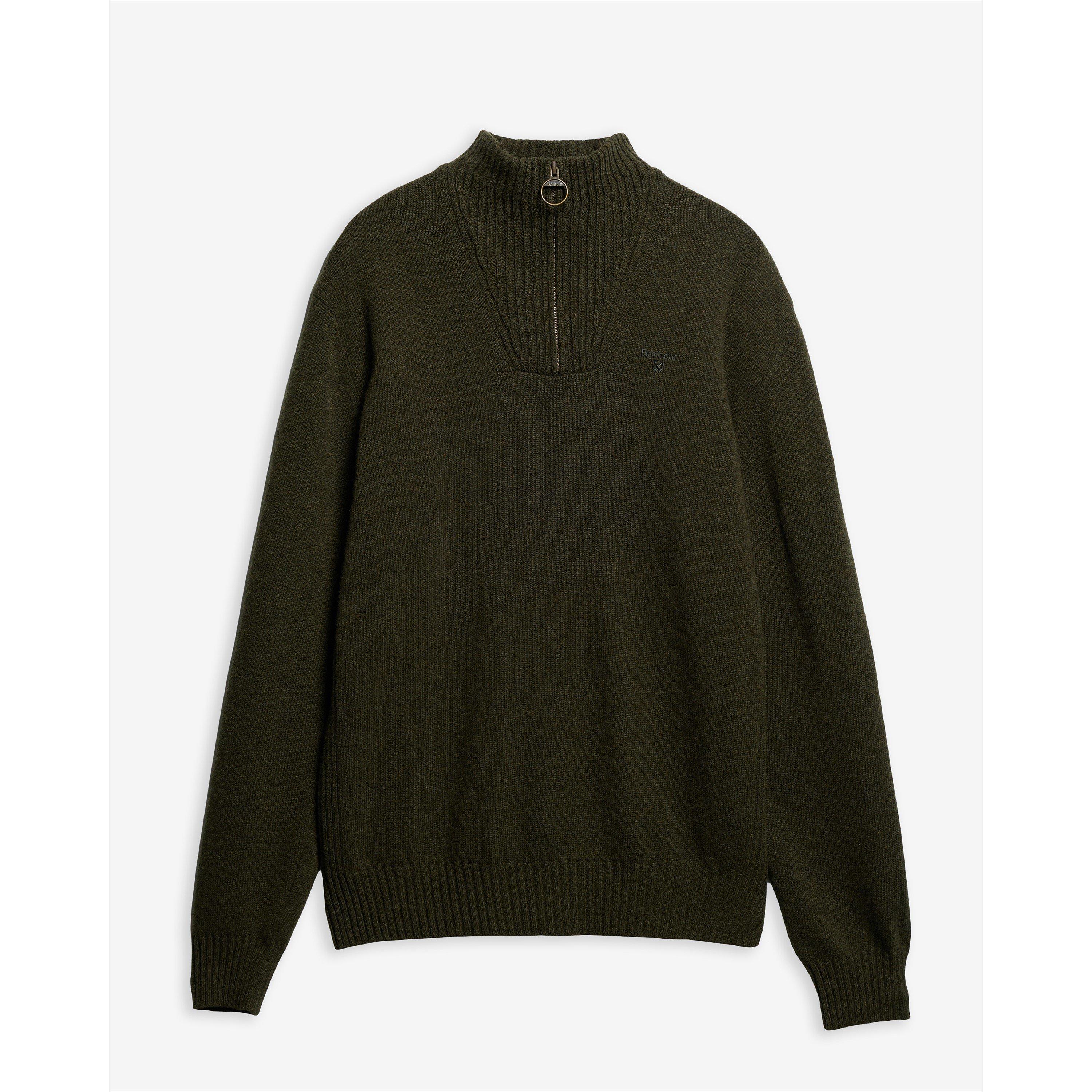 Essential L/Wool Half Zip Jumper