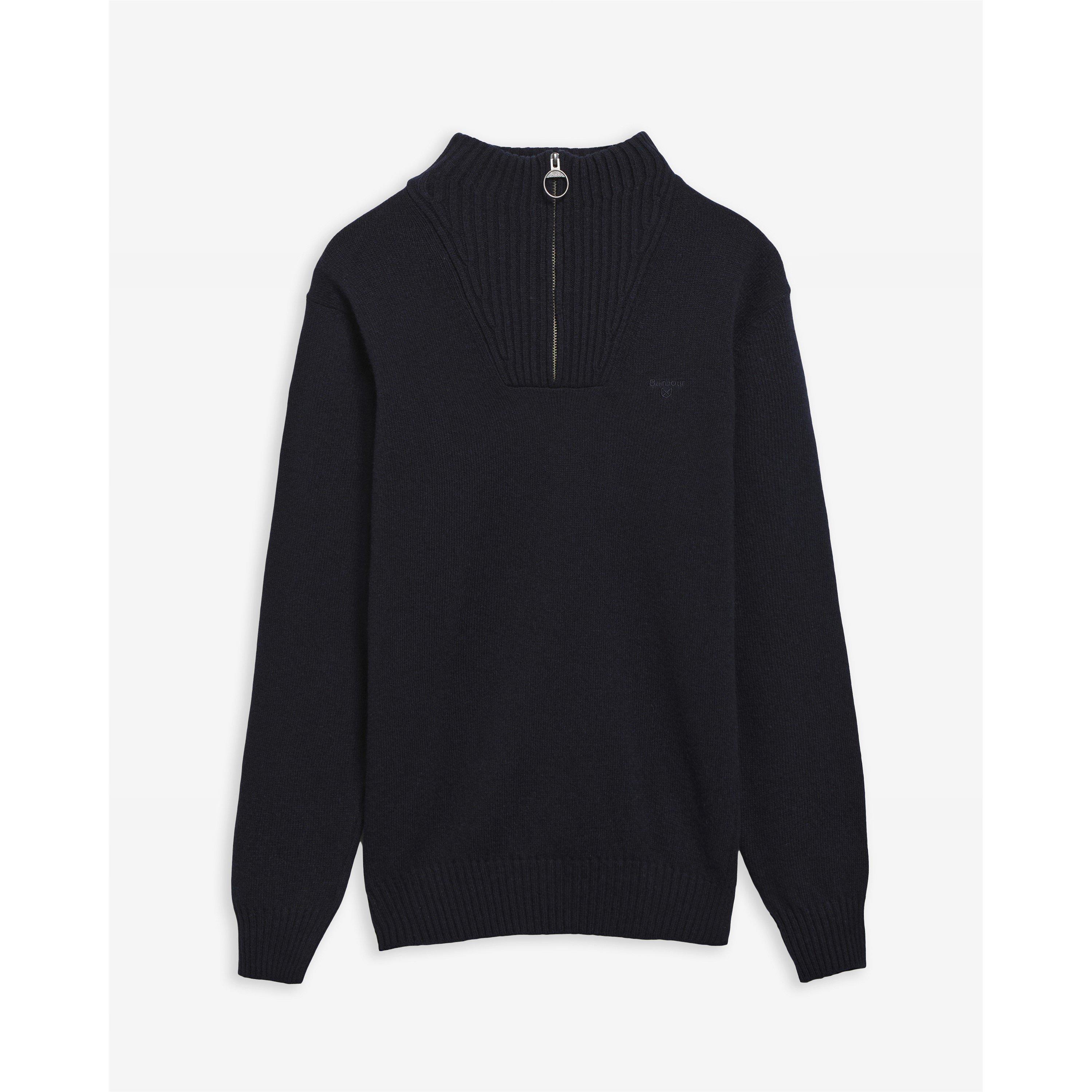 Essential L/Wool Half Zip Jumper