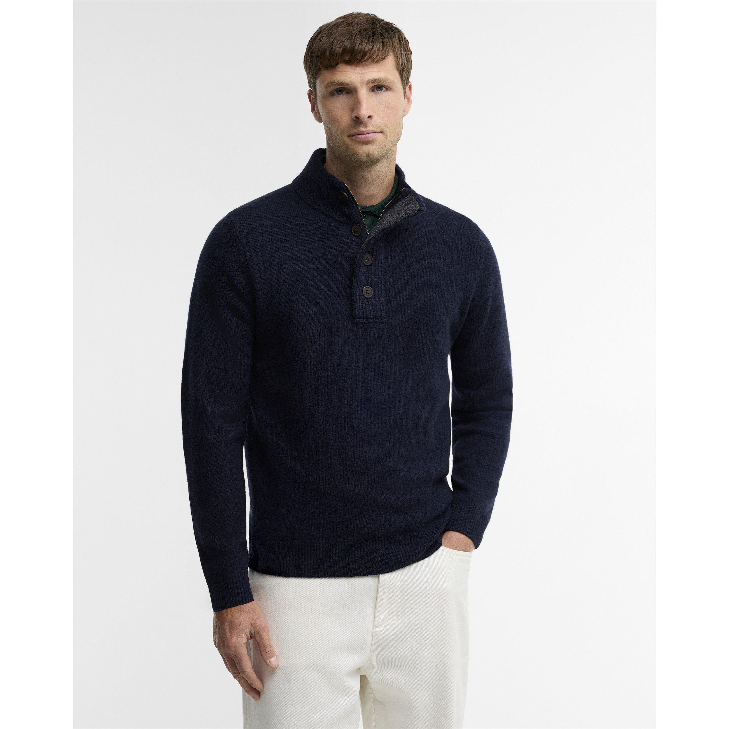 Navy NY91 - Barbour - Essential Elbow Patch Sweatshirt - 2