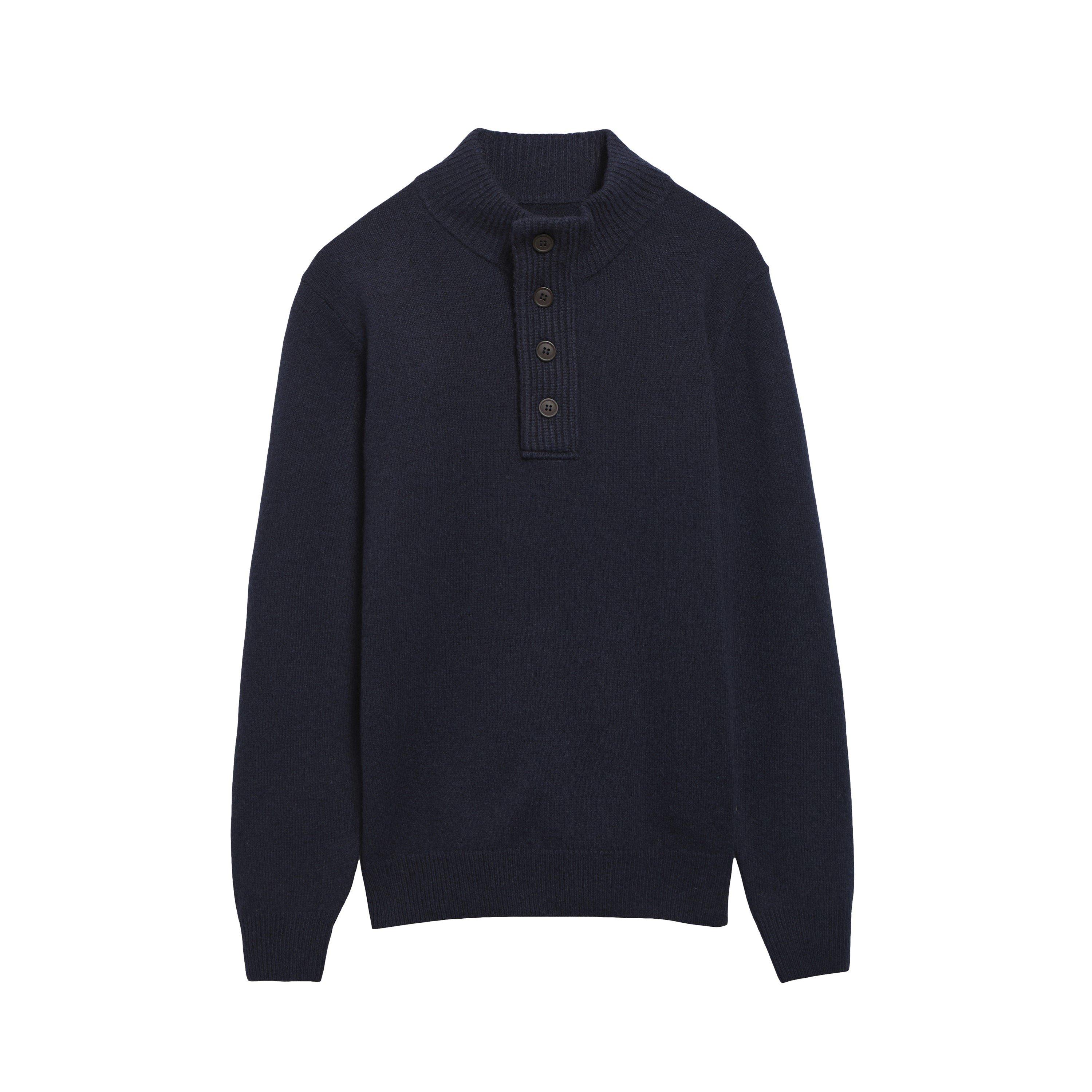 Navy NY91 - Barbour - Essential Elbow Patch Sweatshirt - 5