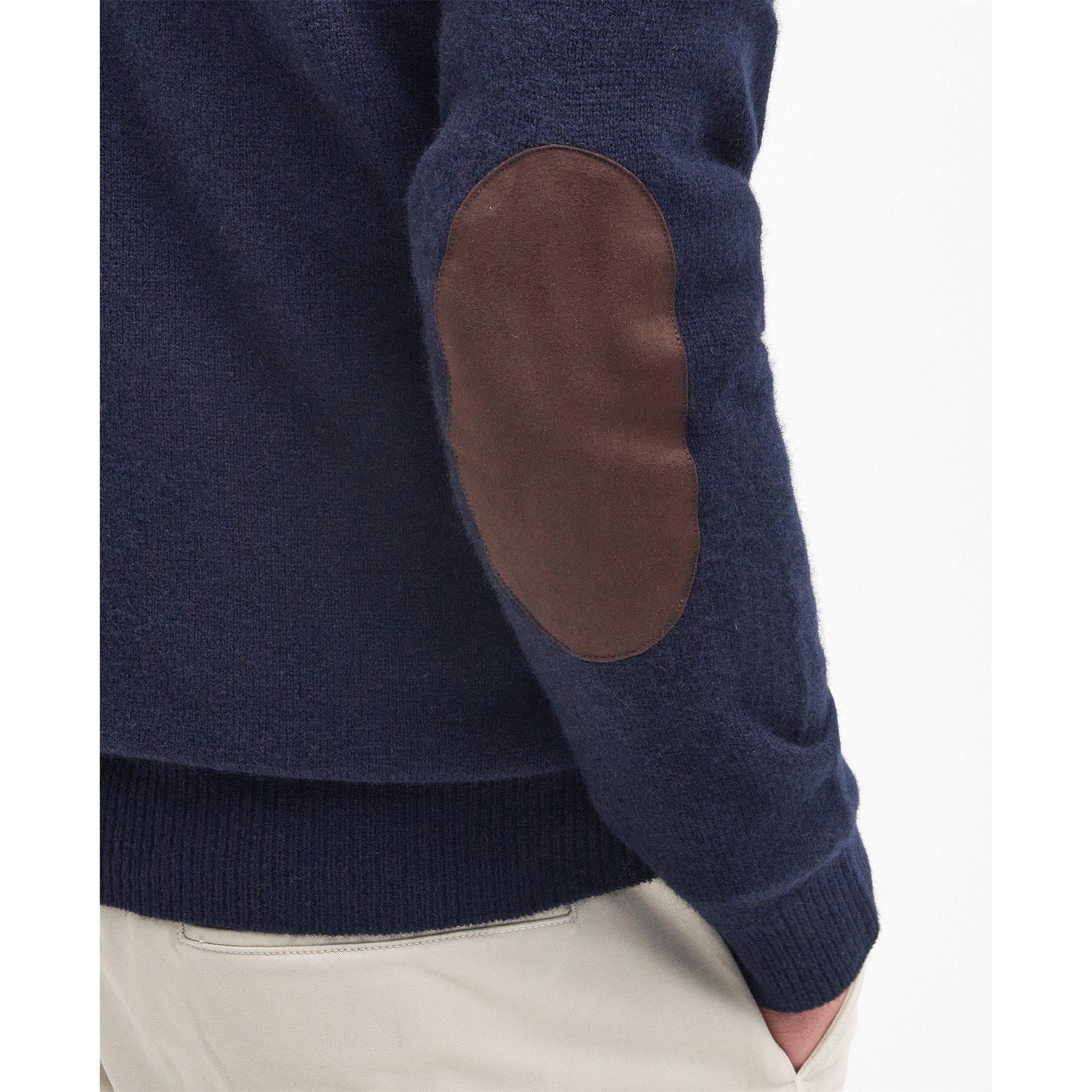 Navy NY91 - Barbour - Essential Elbow Patch Sweatshirt - 6