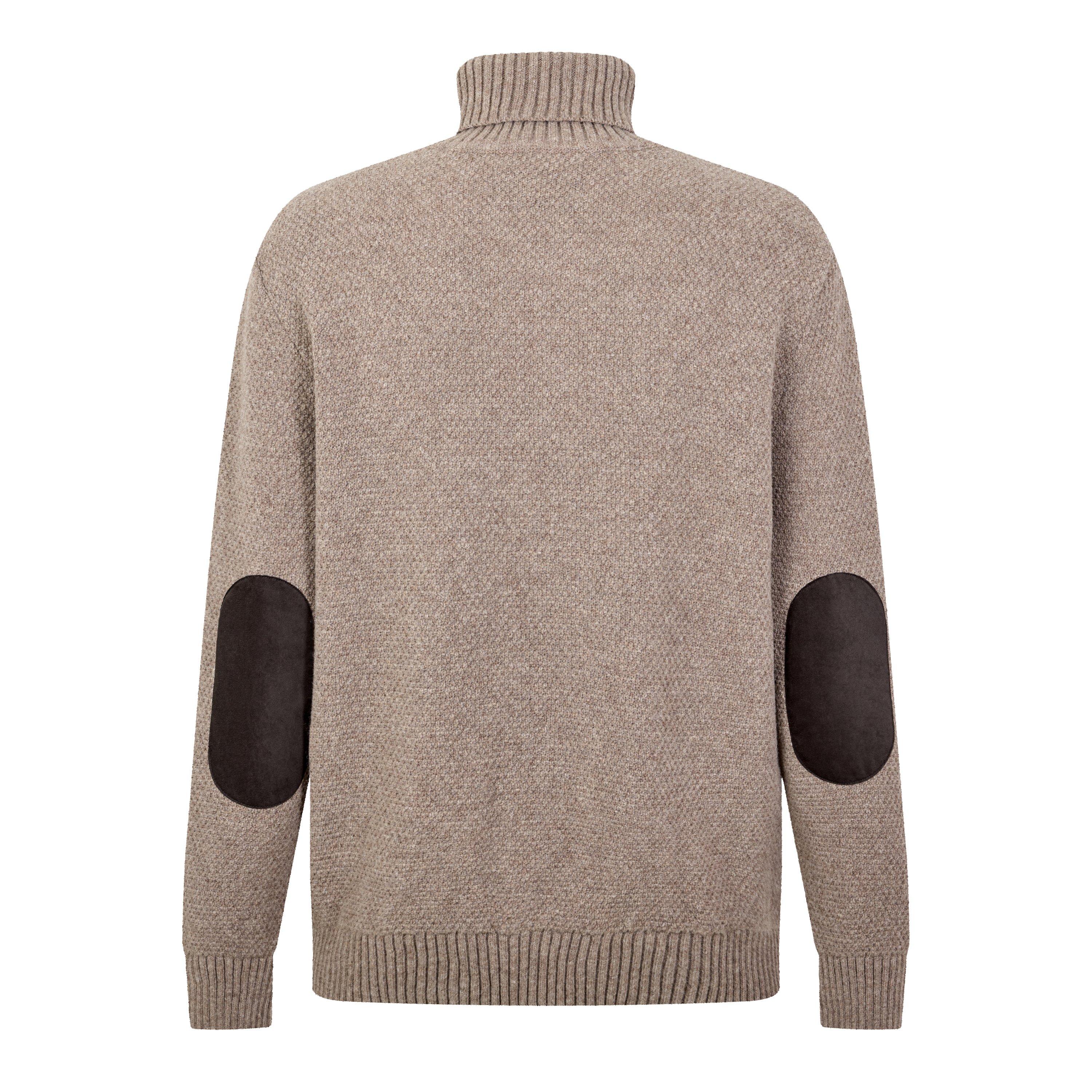 Stone ST51 - Barbour - Men's Staplecross Roll Cable Knit Wool Turtle Neck Jumper - 2