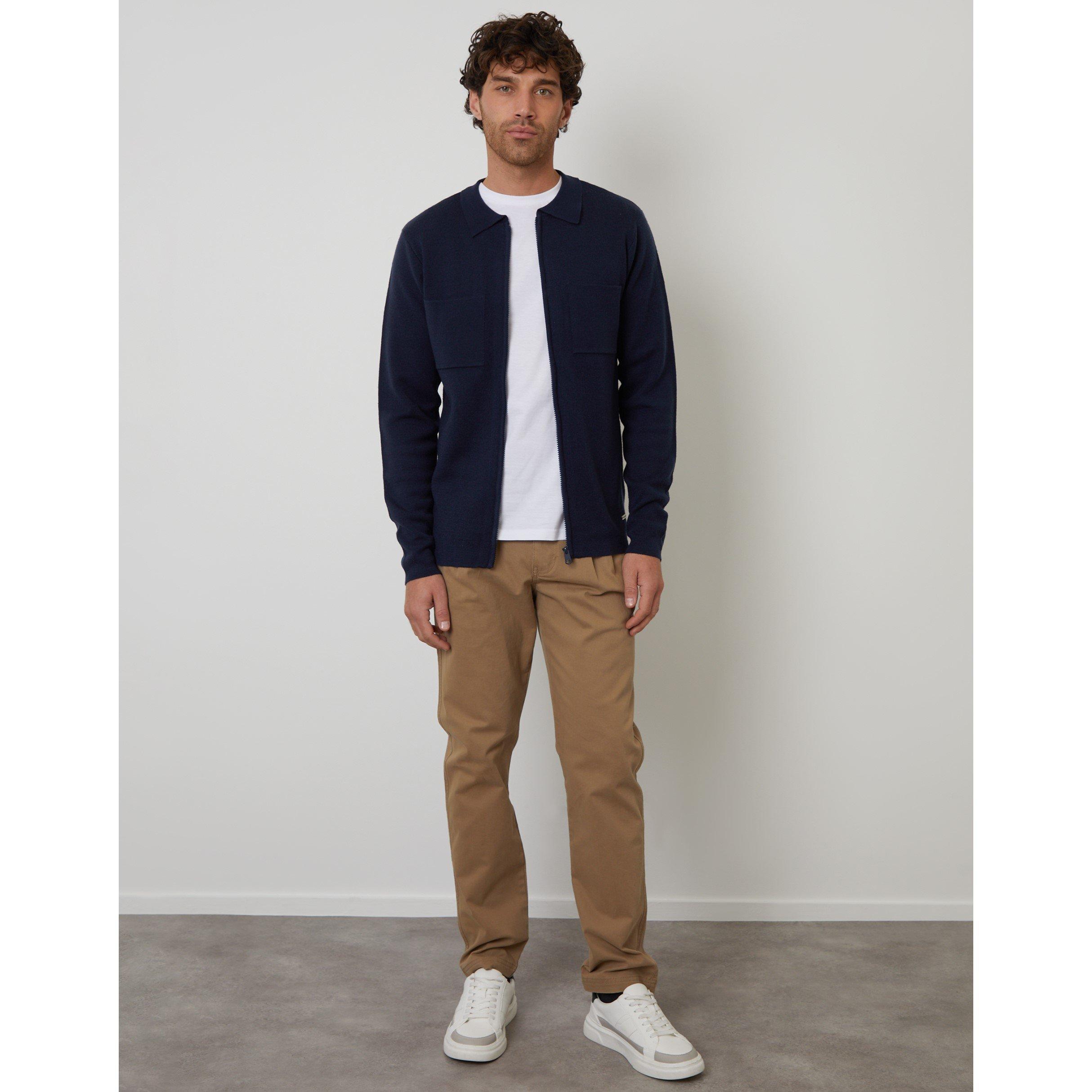 Marineblauw - Threadbare - Burleigh Zp Cardi Sn99 - 2