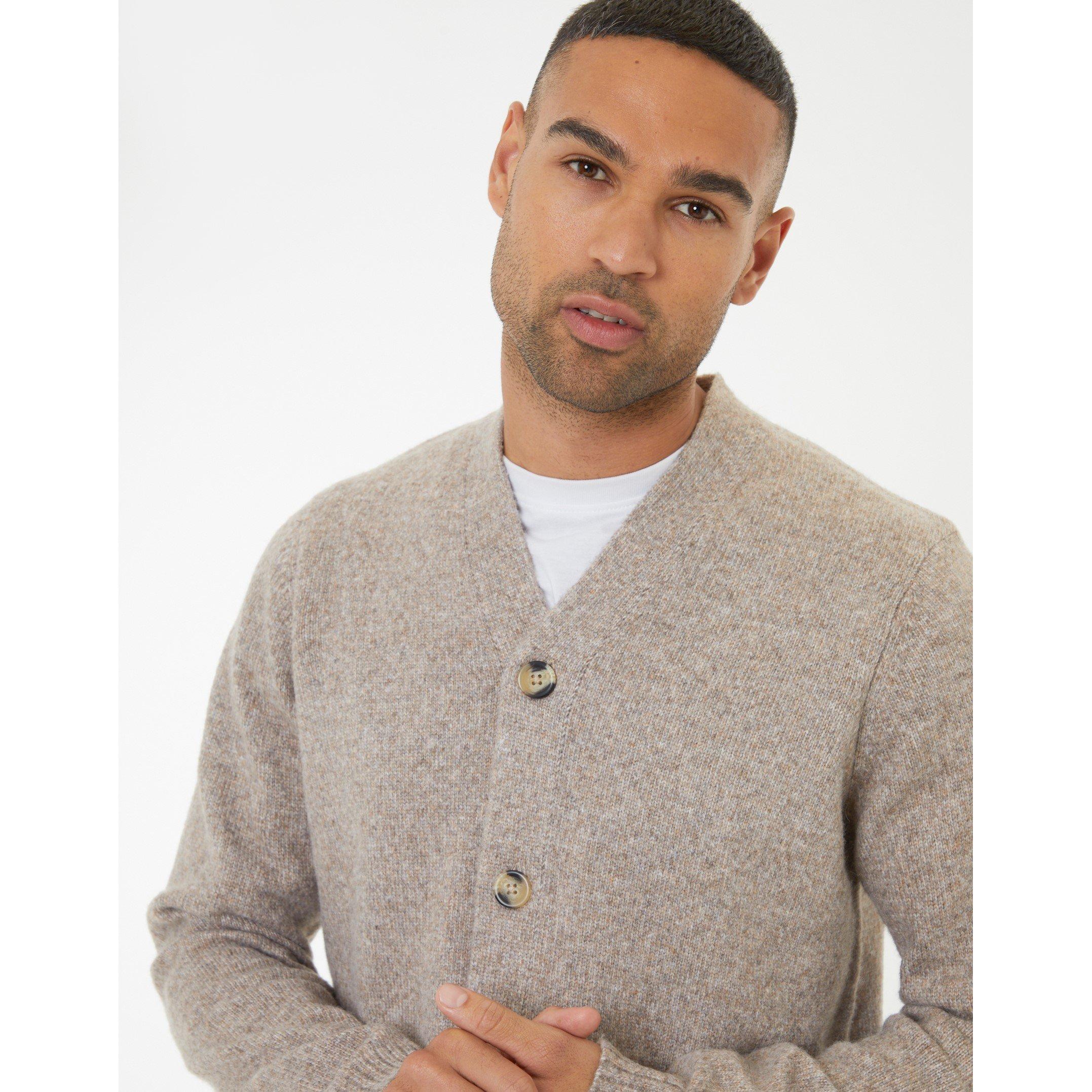 Cinzento Toupeira - Threadbare - Men's Dutch Cardigan - 4
