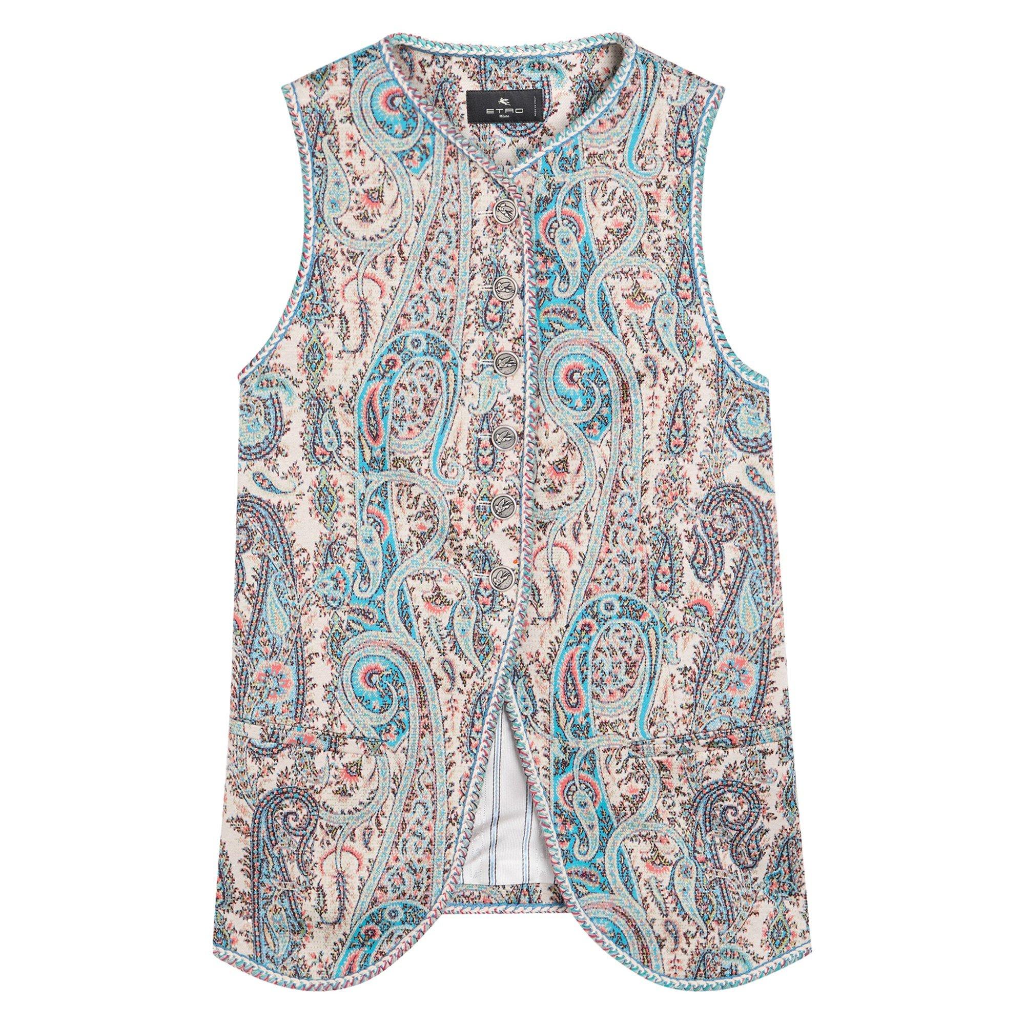 NO COLOUR - Etro - JACQUARD GILET JACKET