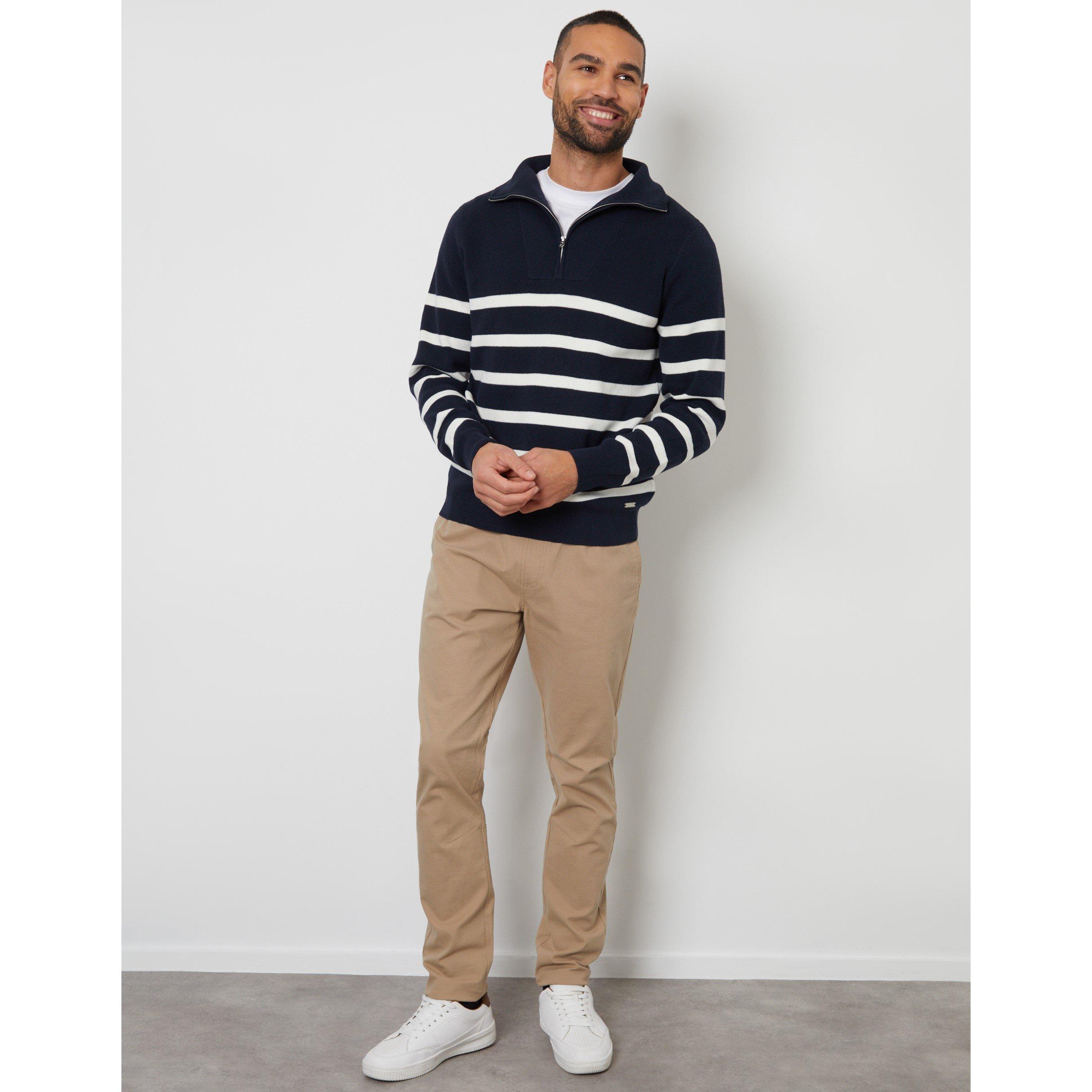 Marine / Ecru - Threadbare - Havenscroft quarter Z Sn99 - 2