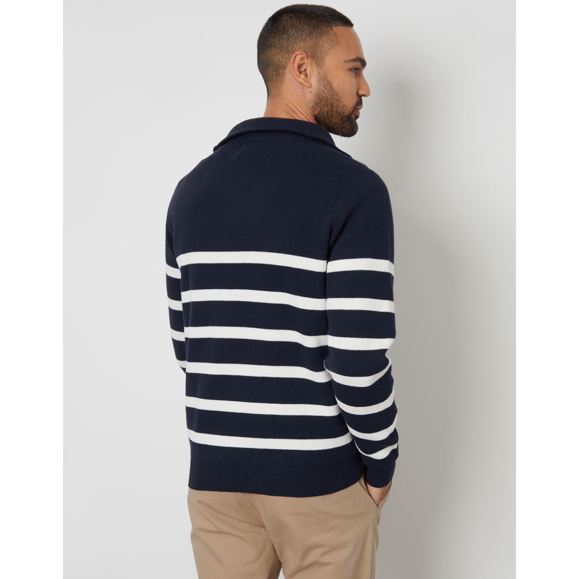 Marine / Ecru - Threadbare - Havenscroft quarter Z Sn99 - 3