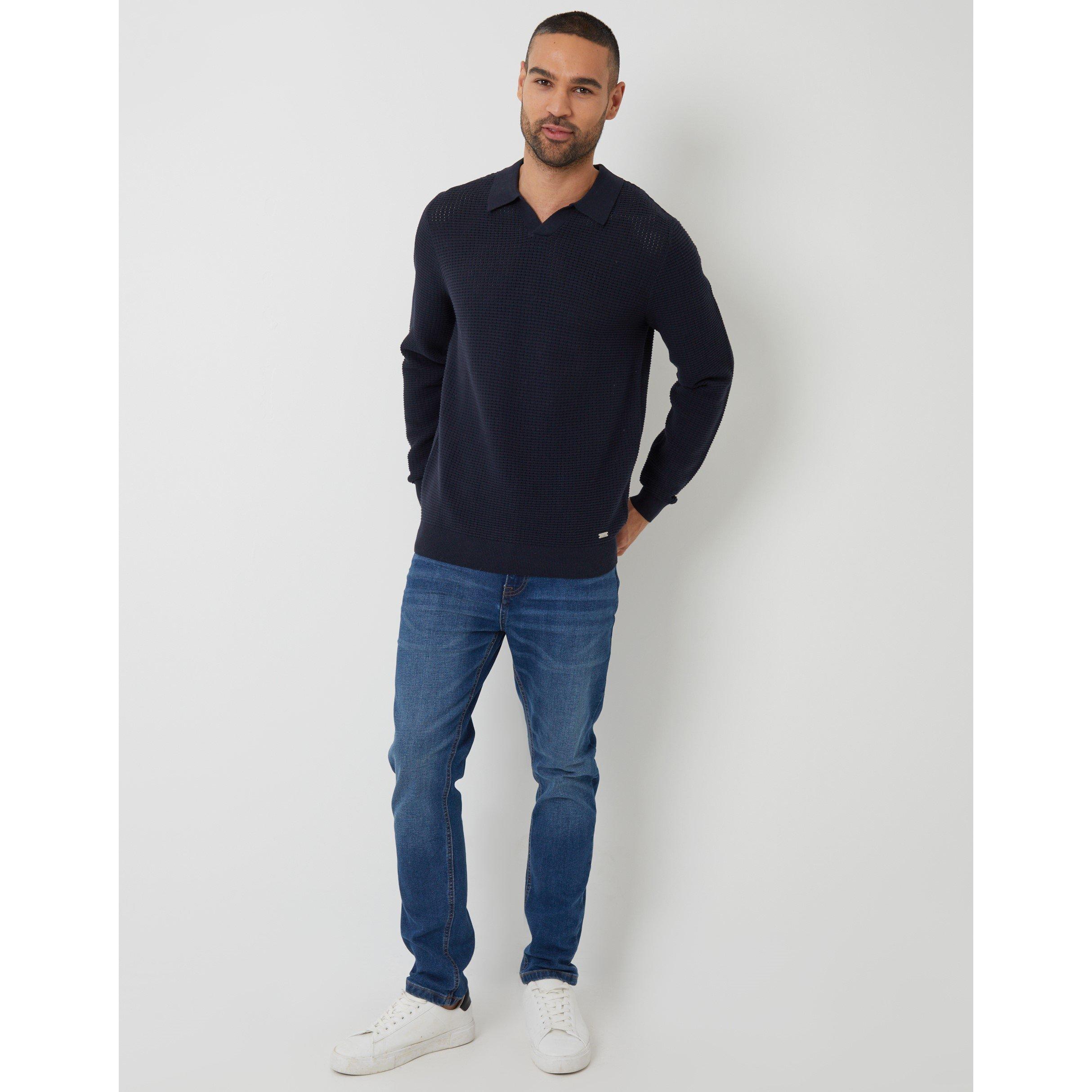 Navy - Threadbare - Brockholes L/S Kn Sn99 - 4