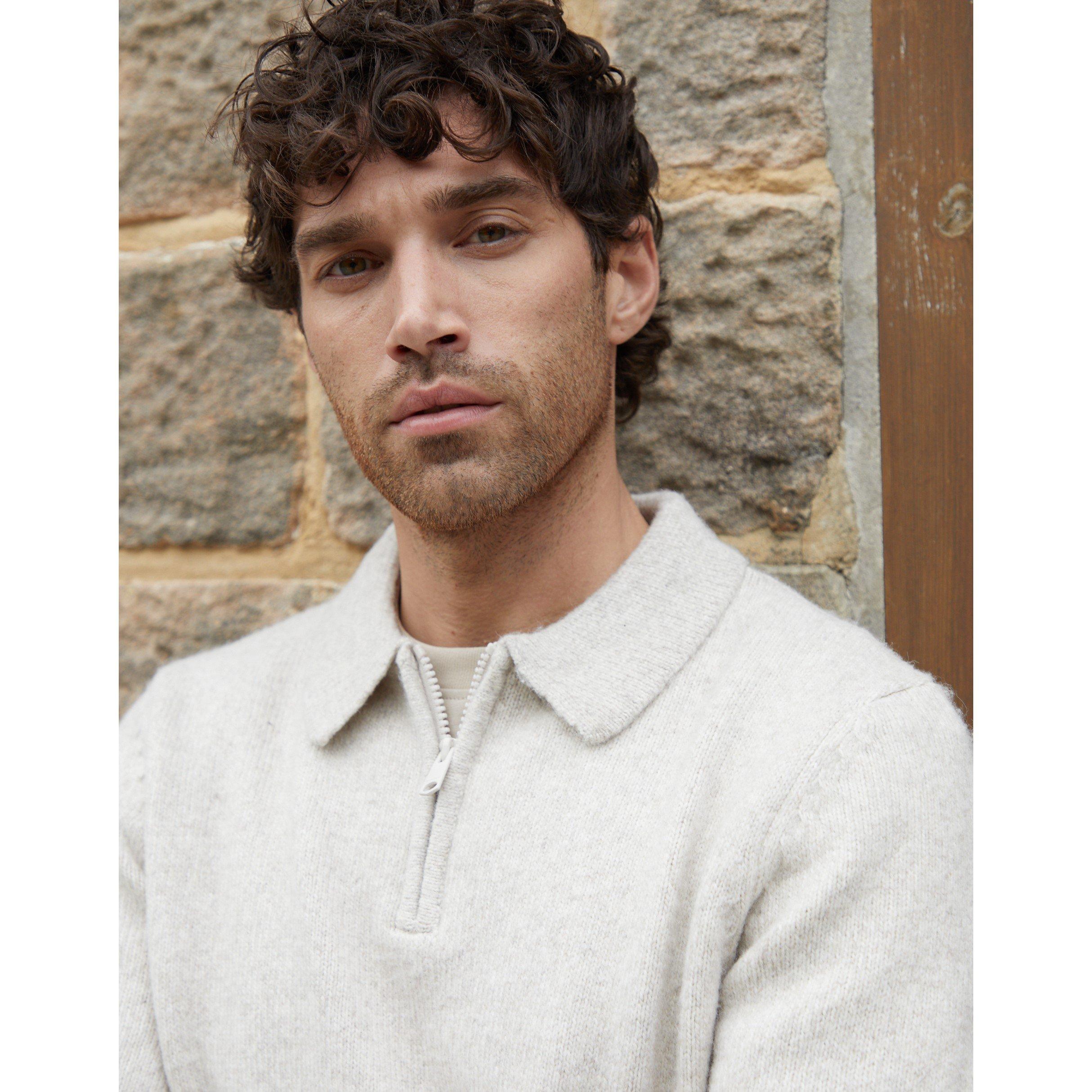 Ecru chiné - Threadbare - Windermere L/S Zp Sn99 - 4