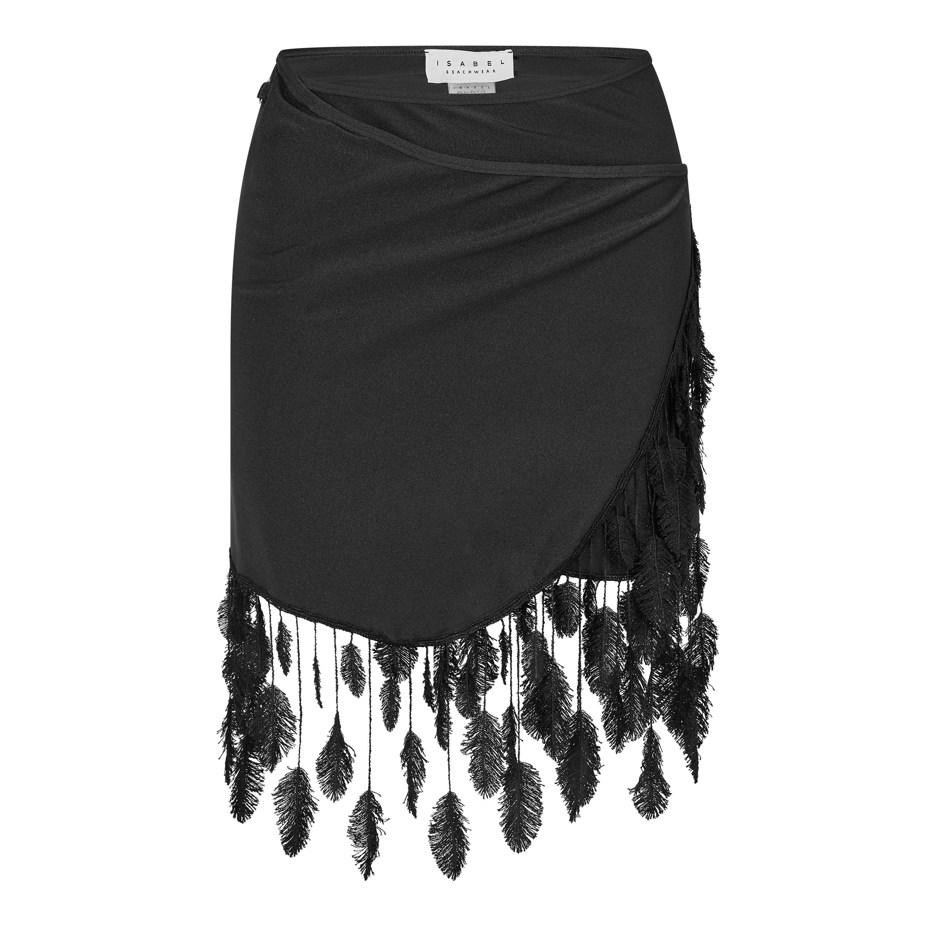 Black - Isabel Beachwear - Women's Plumage Mini Skirt - 1