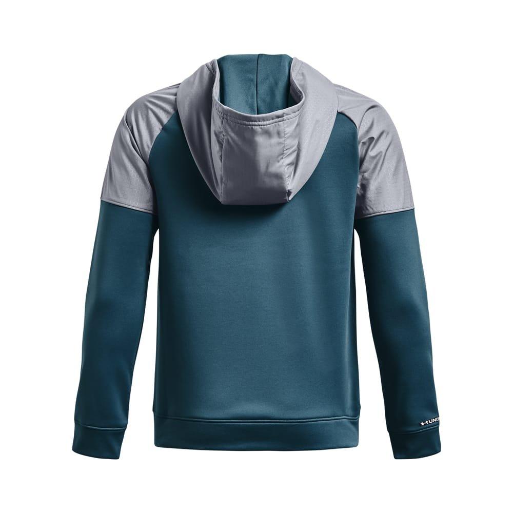 Blue - Under Armour - Armour Fleece Grid Full-Zip Top - 2