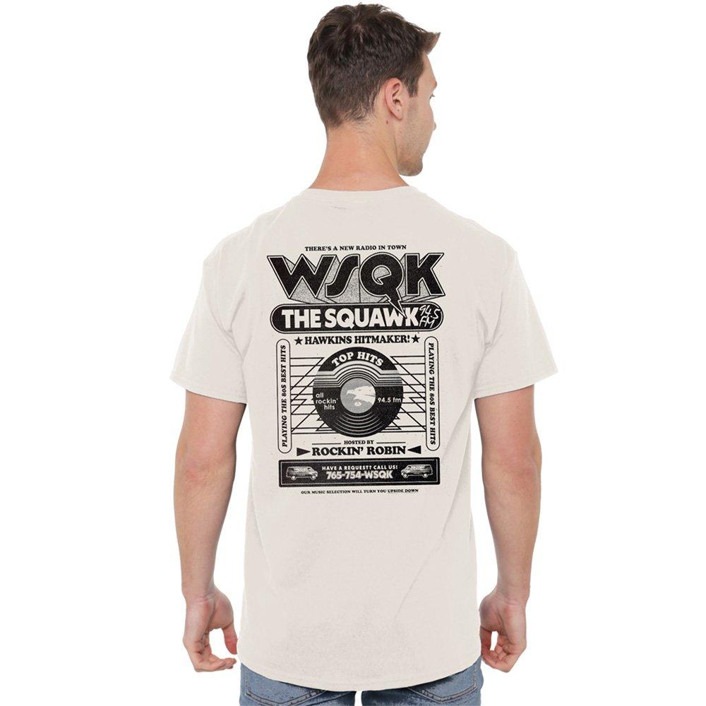 Beige - Stranger Things - Stranger Things Hawkins Hitmakers Front Back T-Shi - 1