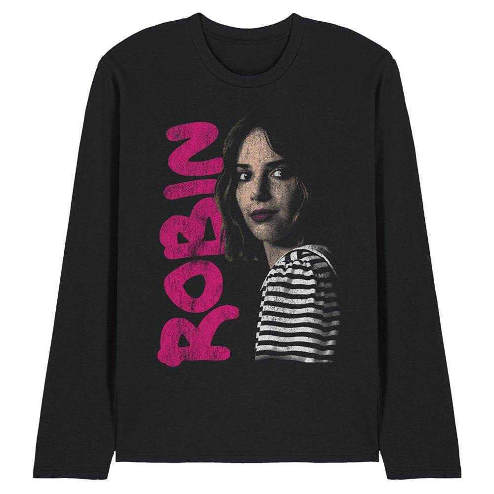 Black - Stranger Things - Stranger Things Robin Neo Homage Long Sleeve T-Shi - 1
