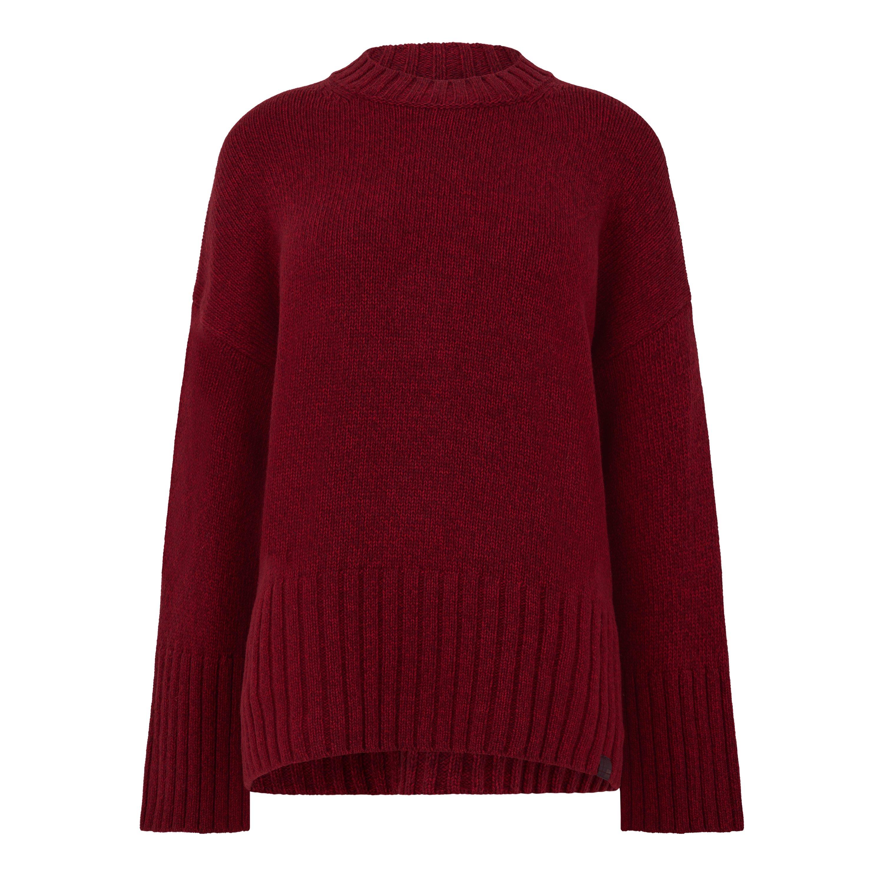 Barbour Women's B.li Gaia Jumper Ld64 - Cranberry Red - 10 (S)