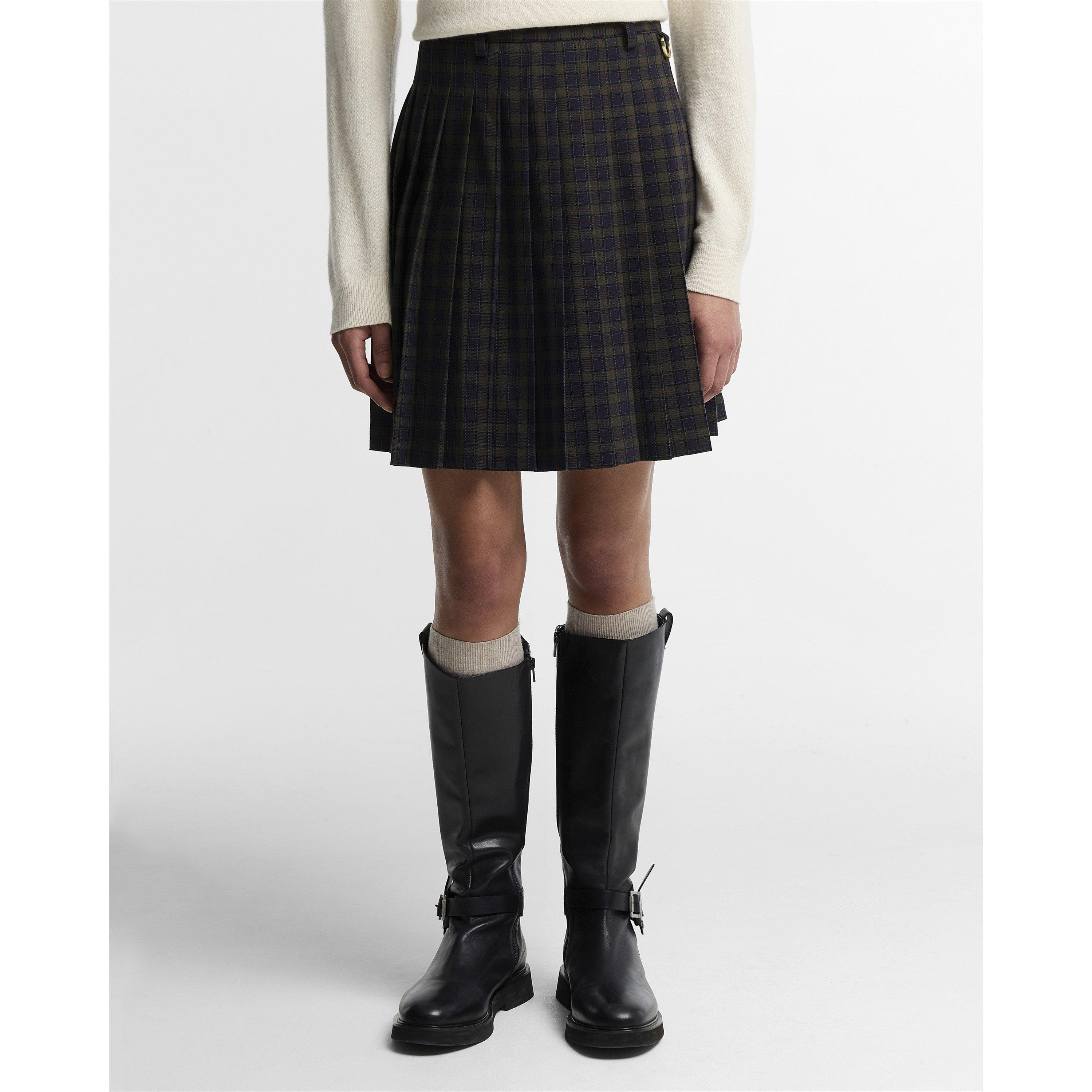 Shadow Classic - Barbour - Women's Carville Barbour Re-Engineered Tartan Mini Pleated Skirt - 7