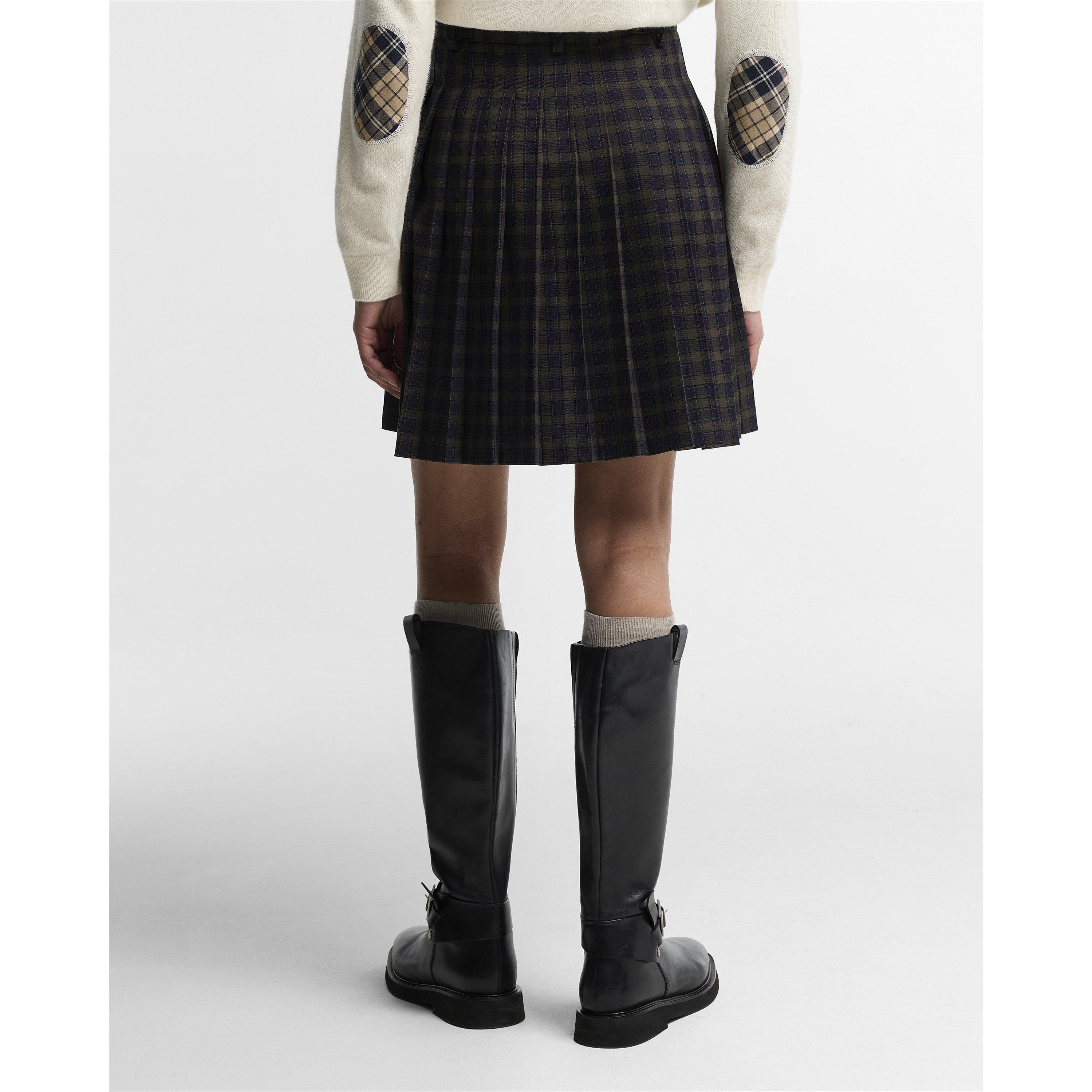 Shadow Classic - Barbour - Women's Carville Barbour Re-Engineered Tartan Mini Pleated Skirt - 3