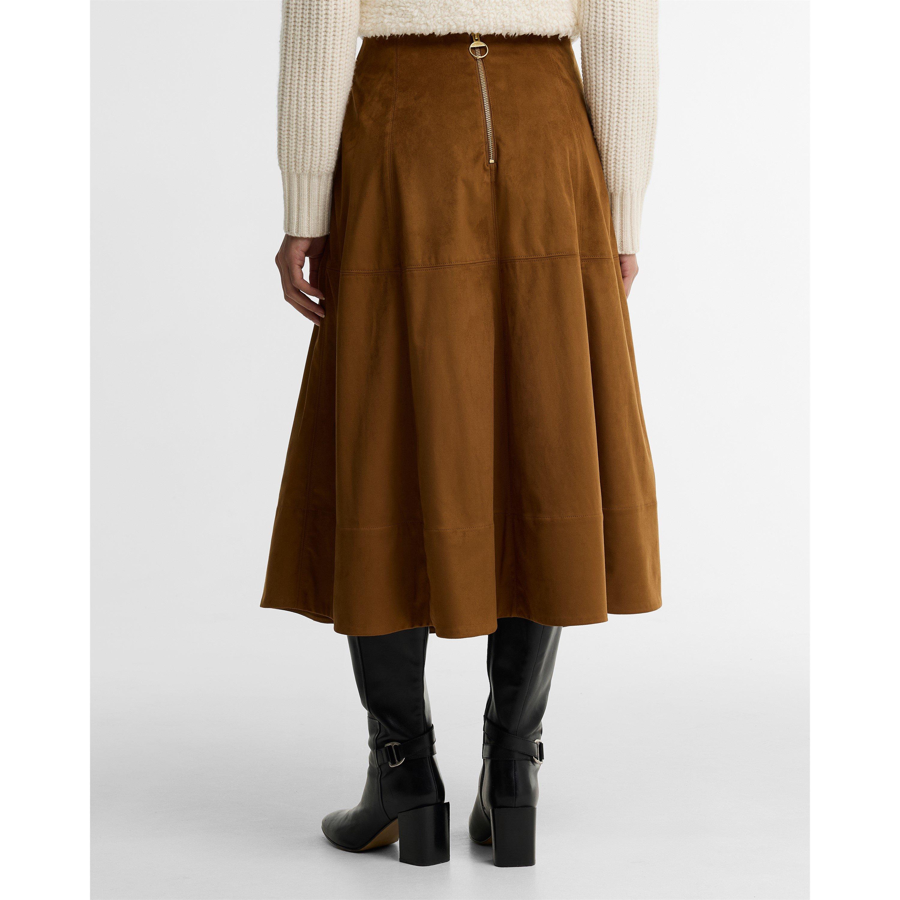 Tan - Barbour - B.Li Rothley Skirt Ld64 - 3