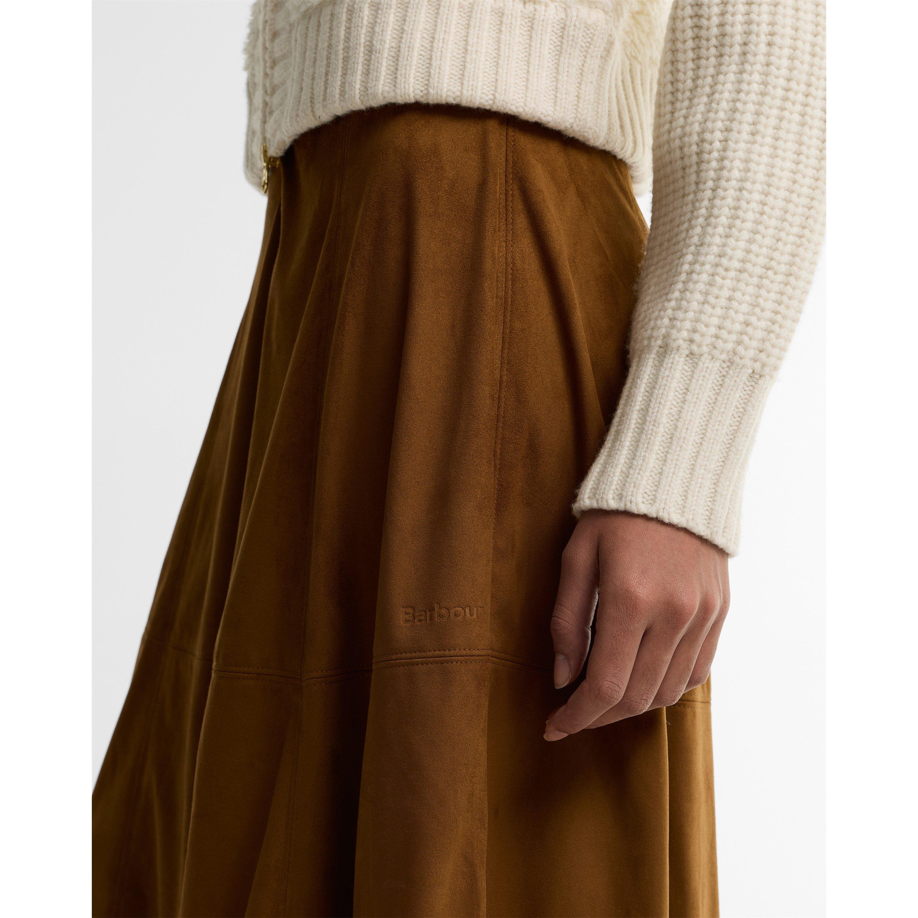 Tan - Barbour - B.Li Rothley Skirt Ld64 - 4